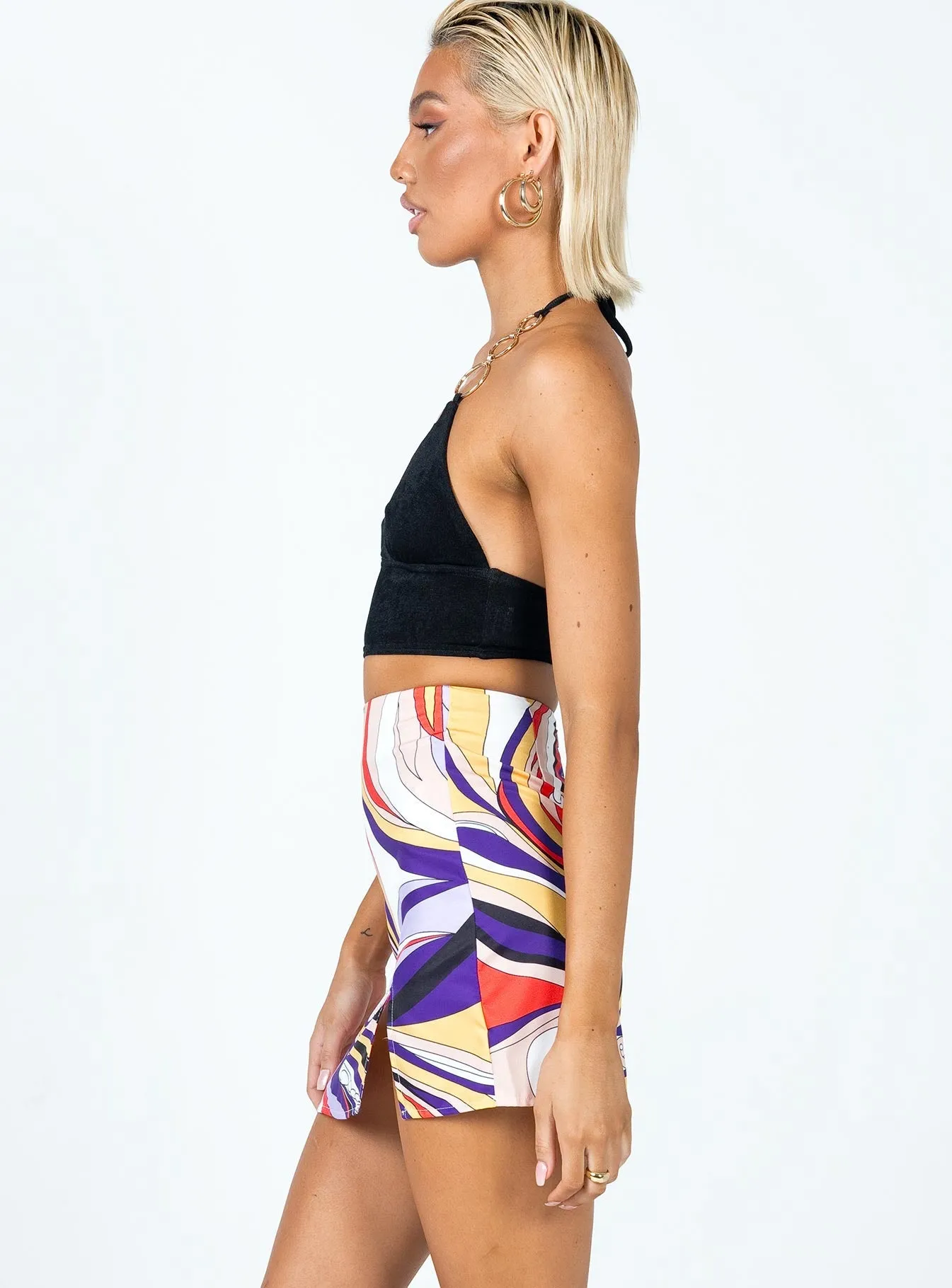 Cariad Mini Skirt Multi Statement Fashion