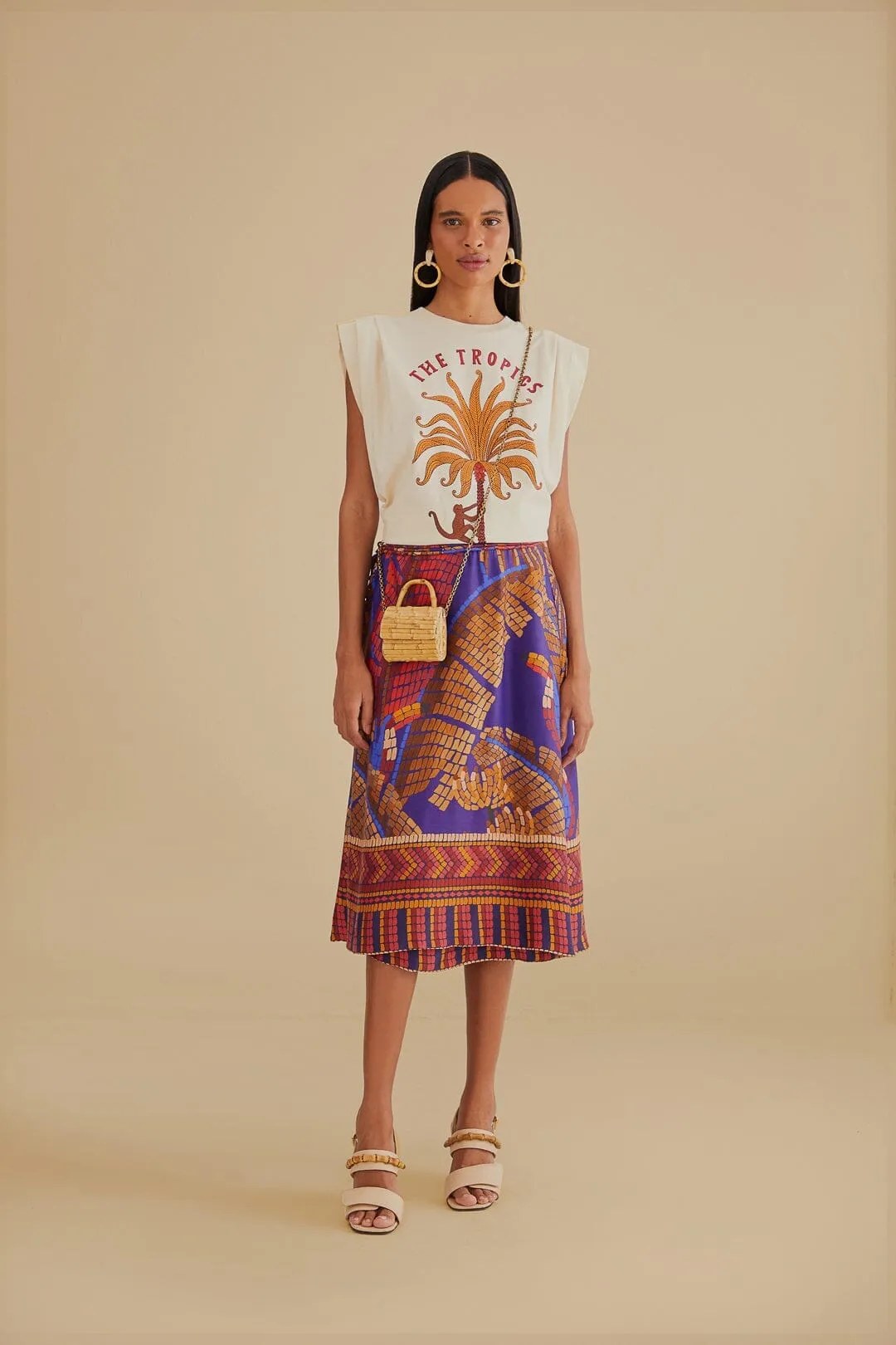 The Tropics Pleat Organic Cotton T-Shirt AbrasionResistant