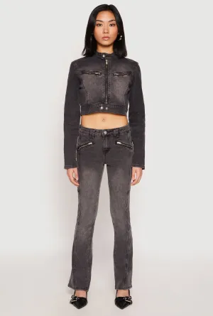 Timeless Option Bold Traveler Gear Almost Famous Acid Wash Pintuck Jeans
