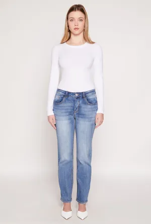 WAX Straight Leg Whiskered Jeans All Around Fit