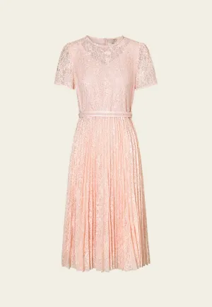 Adjustable Straps SeamFreeEngineering Embellished-trim Sequin-detail Lace Dress