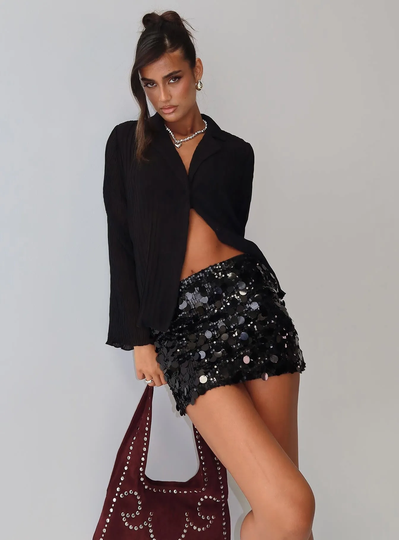 Riego Mini Skirt Black Pure Vibes