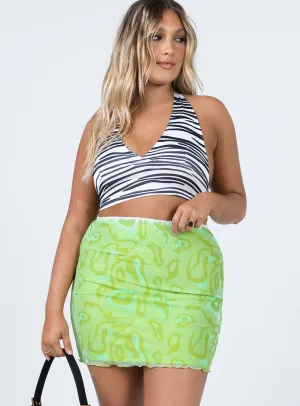 Glamorous Appeal Jayan Mini Skirt Green