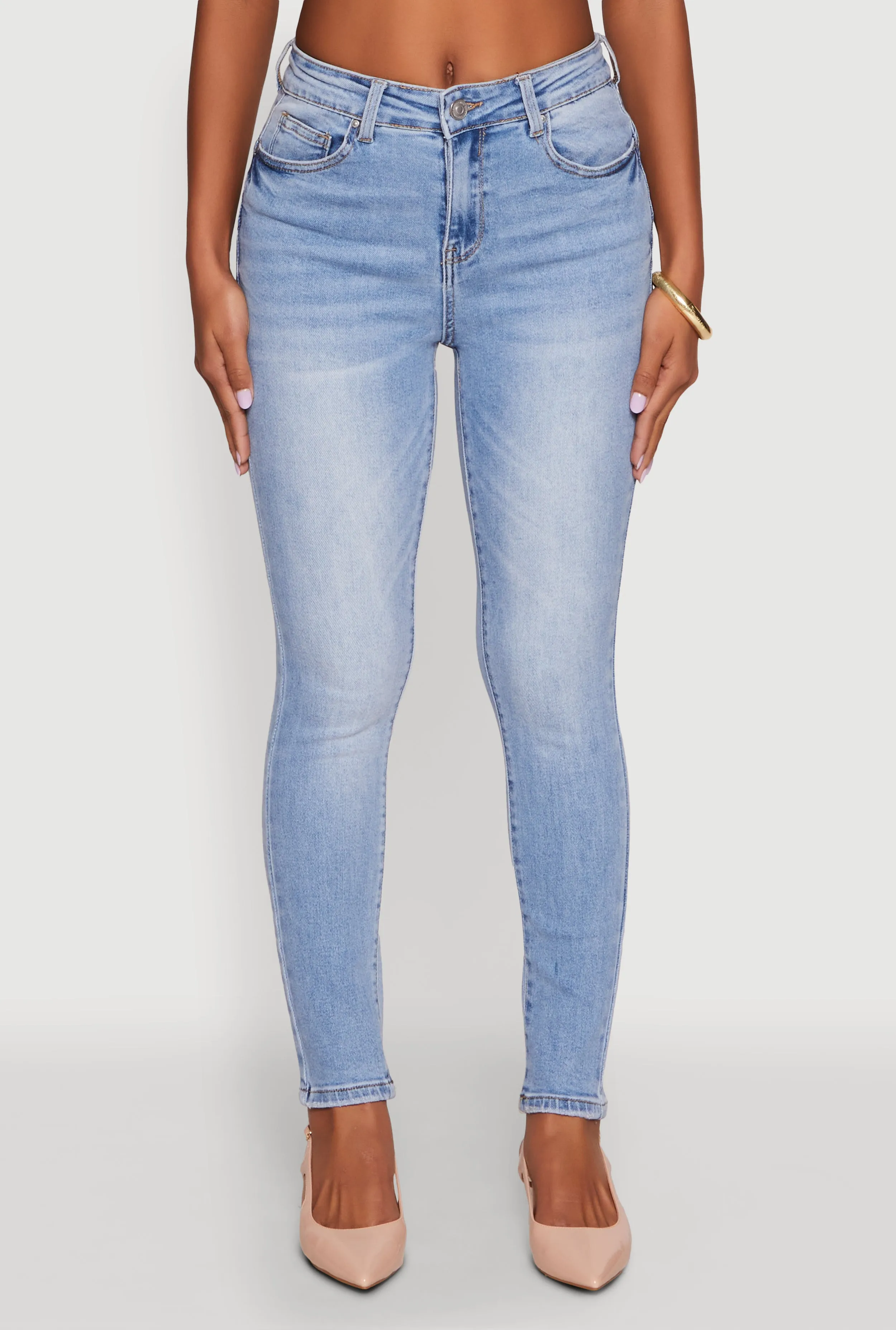 WAX Push Up High Rise Skinny Jeans Thermal Regulating Fabric Smooth Picnic Style