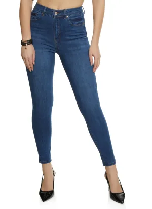 WAX Whiskered High Waist Skinny Jeans Stay Comfortable