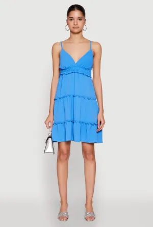 Crepe Knit Tiered Midi Dress On The Go Layer Light