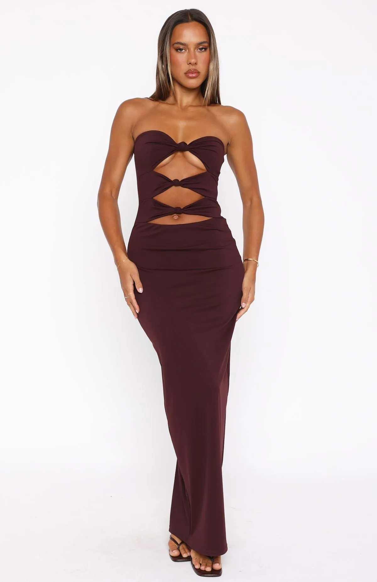 Life After Love Maxi Dress Chocolate Smooth Line Ocean Glow
