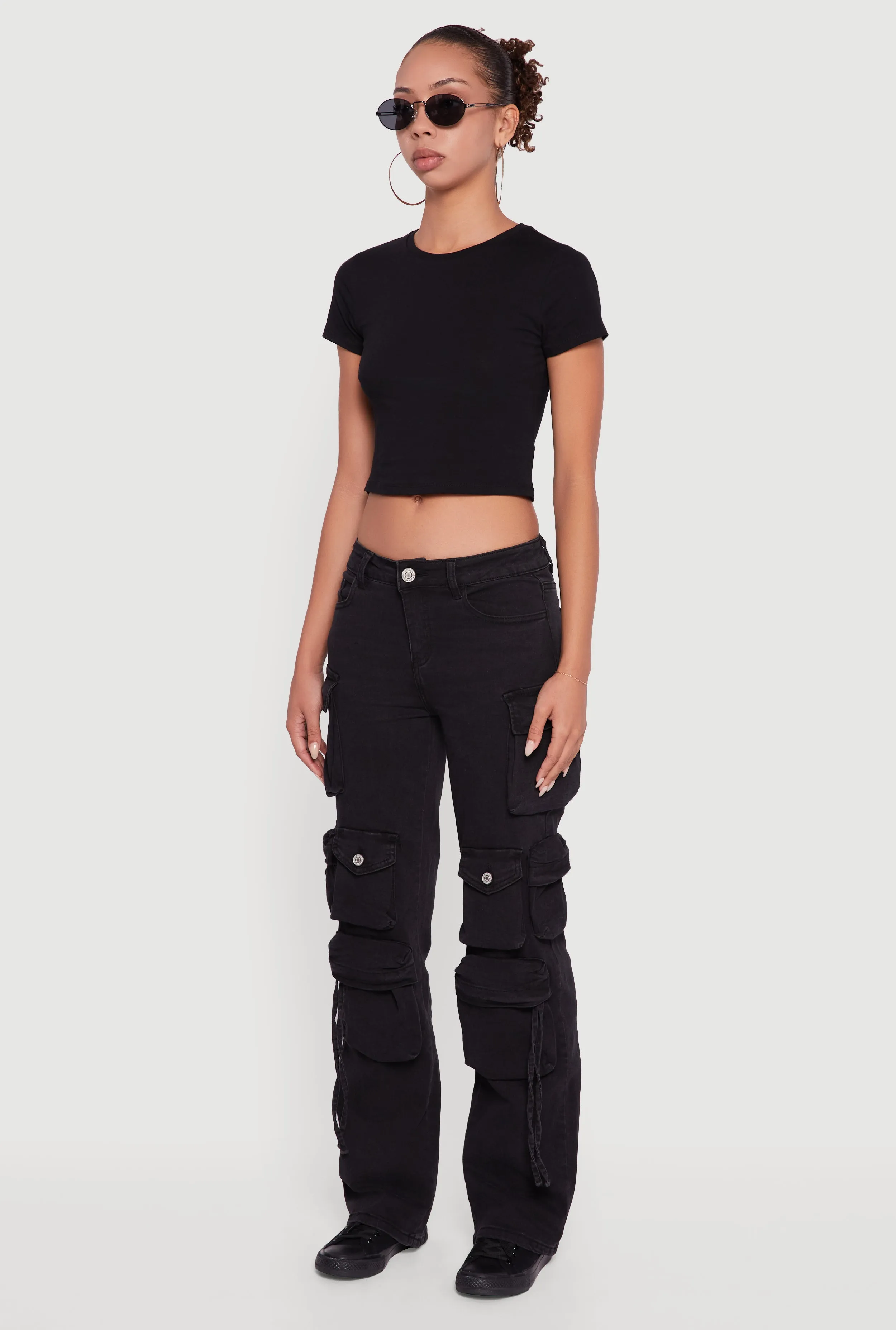 VIP Slim Leg Utility Jeans Soft Aesthetic Premium Elegant