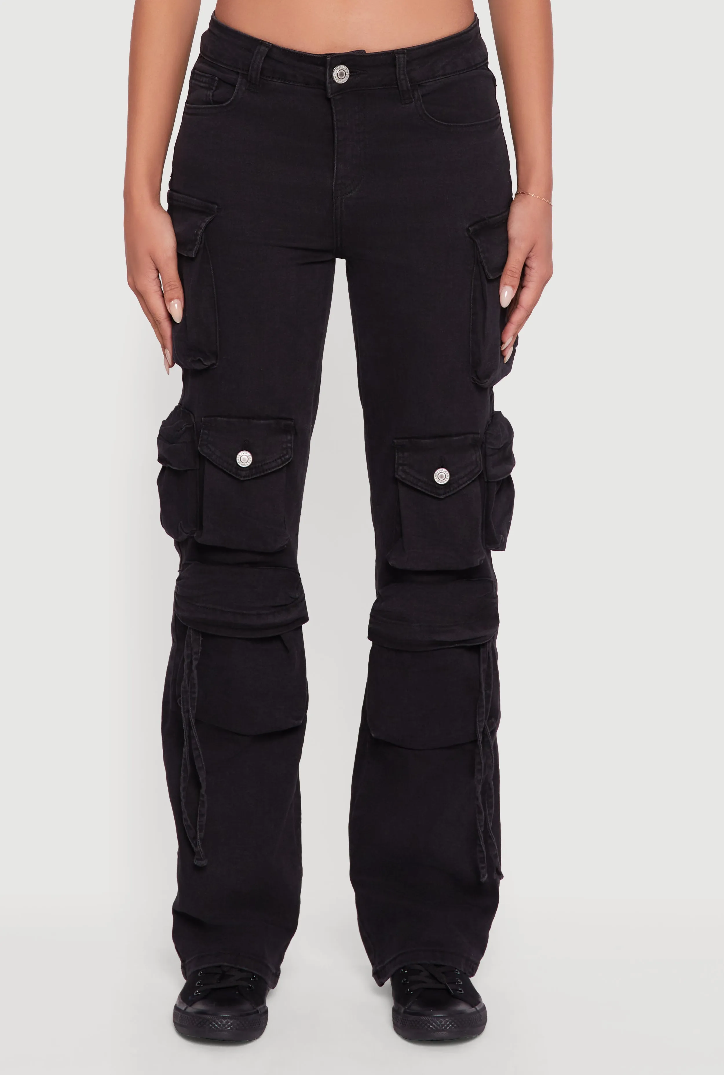 VIP Slim Leg Utility Jeans Streetwear Essential Waterless Wash Technology