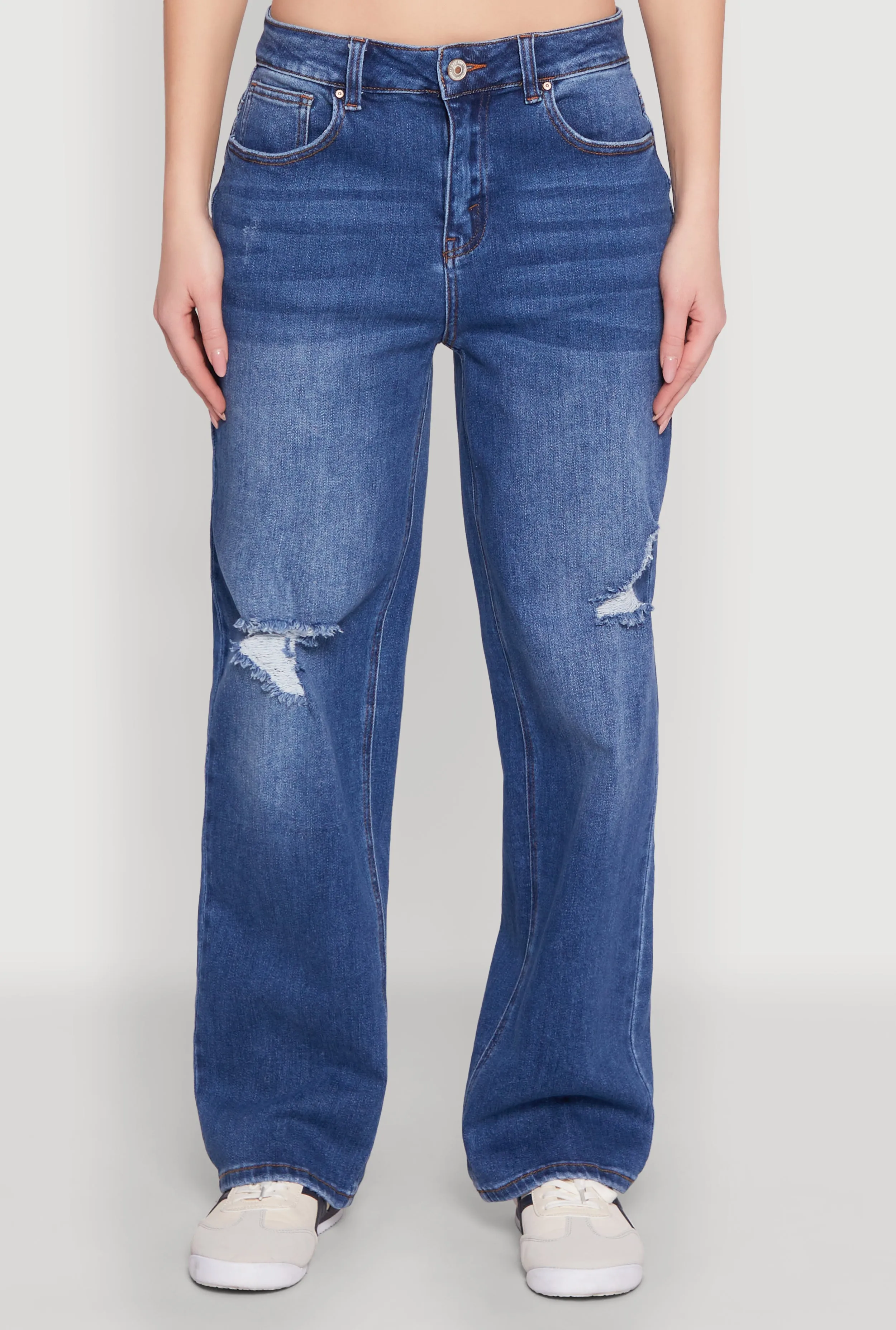 Daily Clothing WAX Whiskered Ombre Distressed Jeans