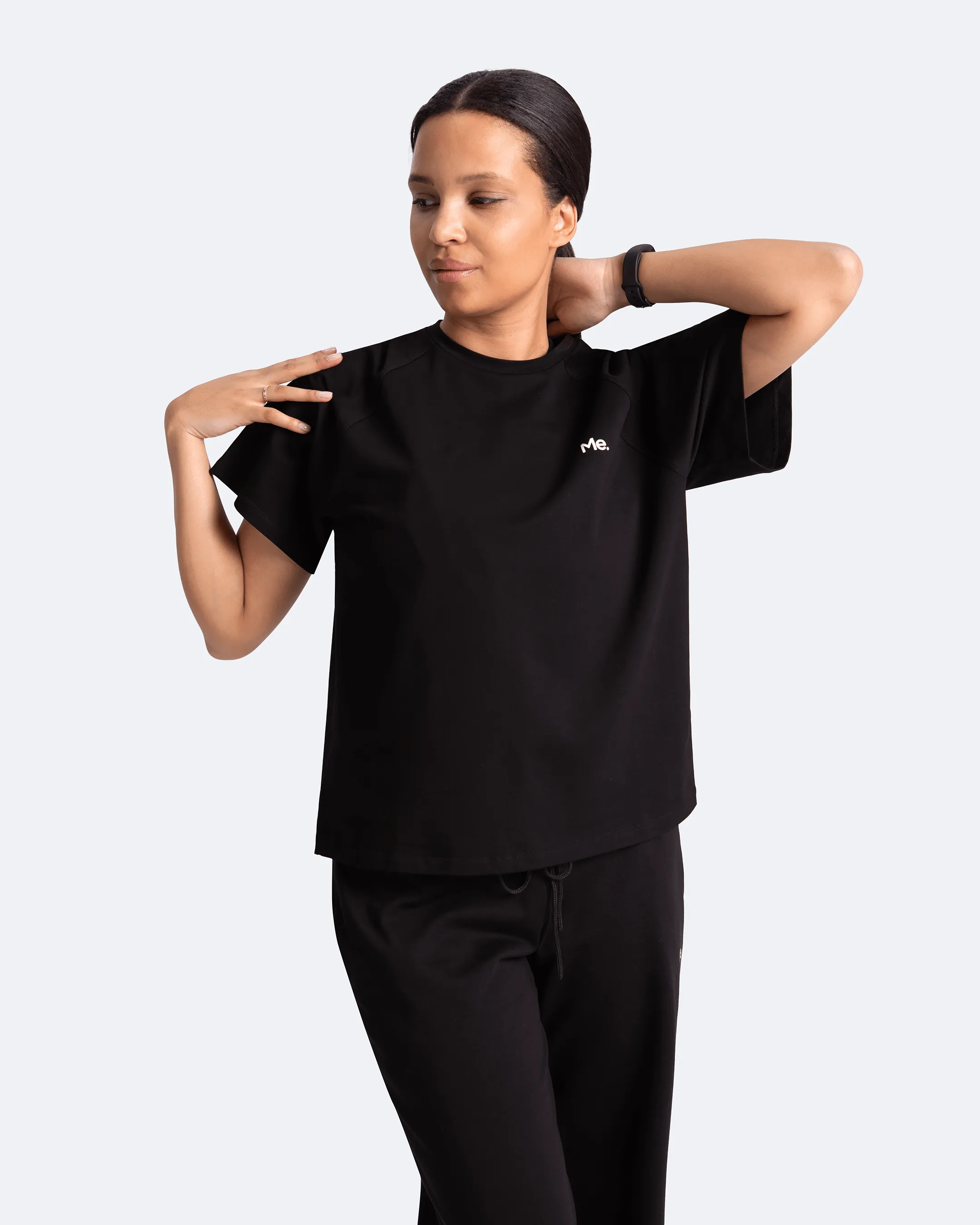 Taped Neckline Comfy All-Day Free Flow T-Shirt