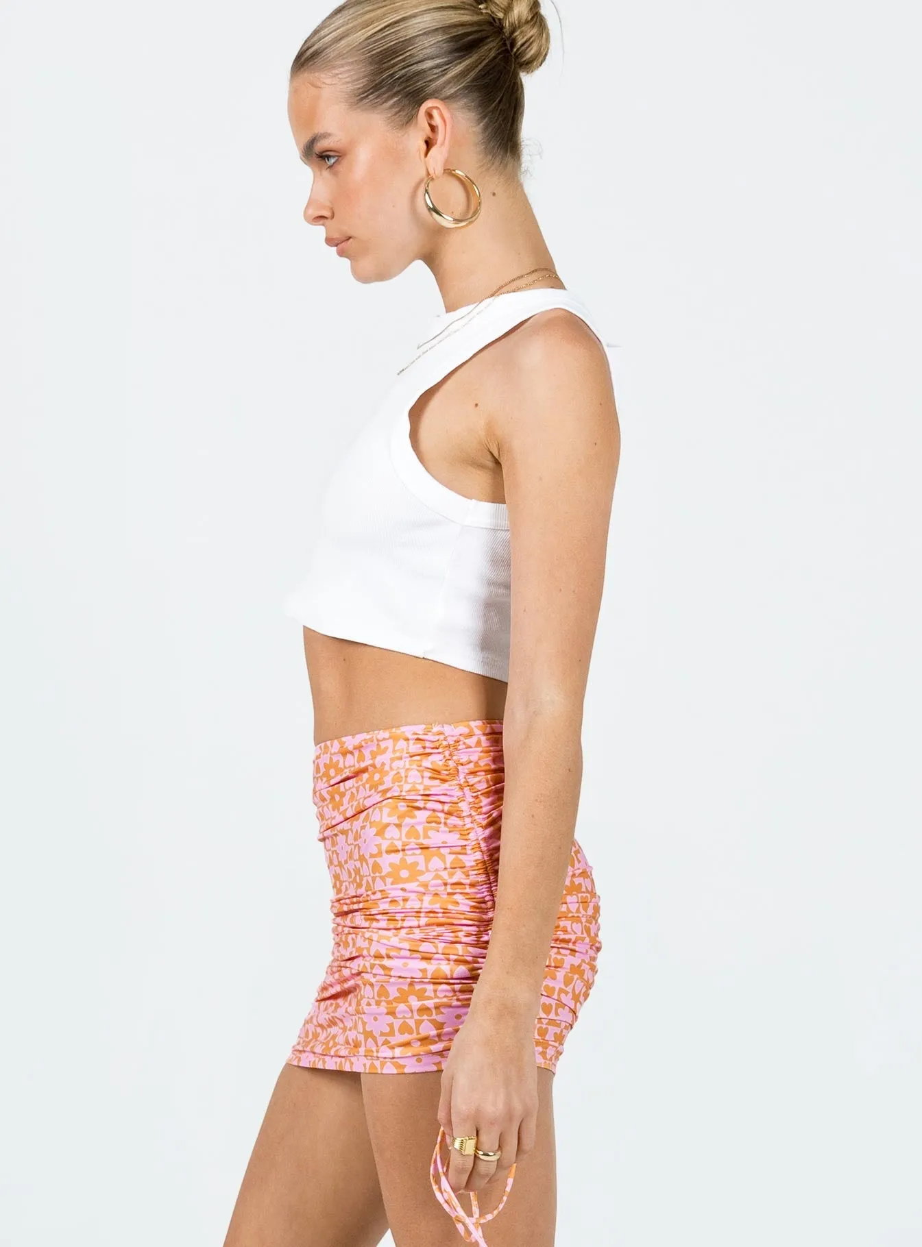 Ludo Mini Skirt Pink Friction Free casual finish