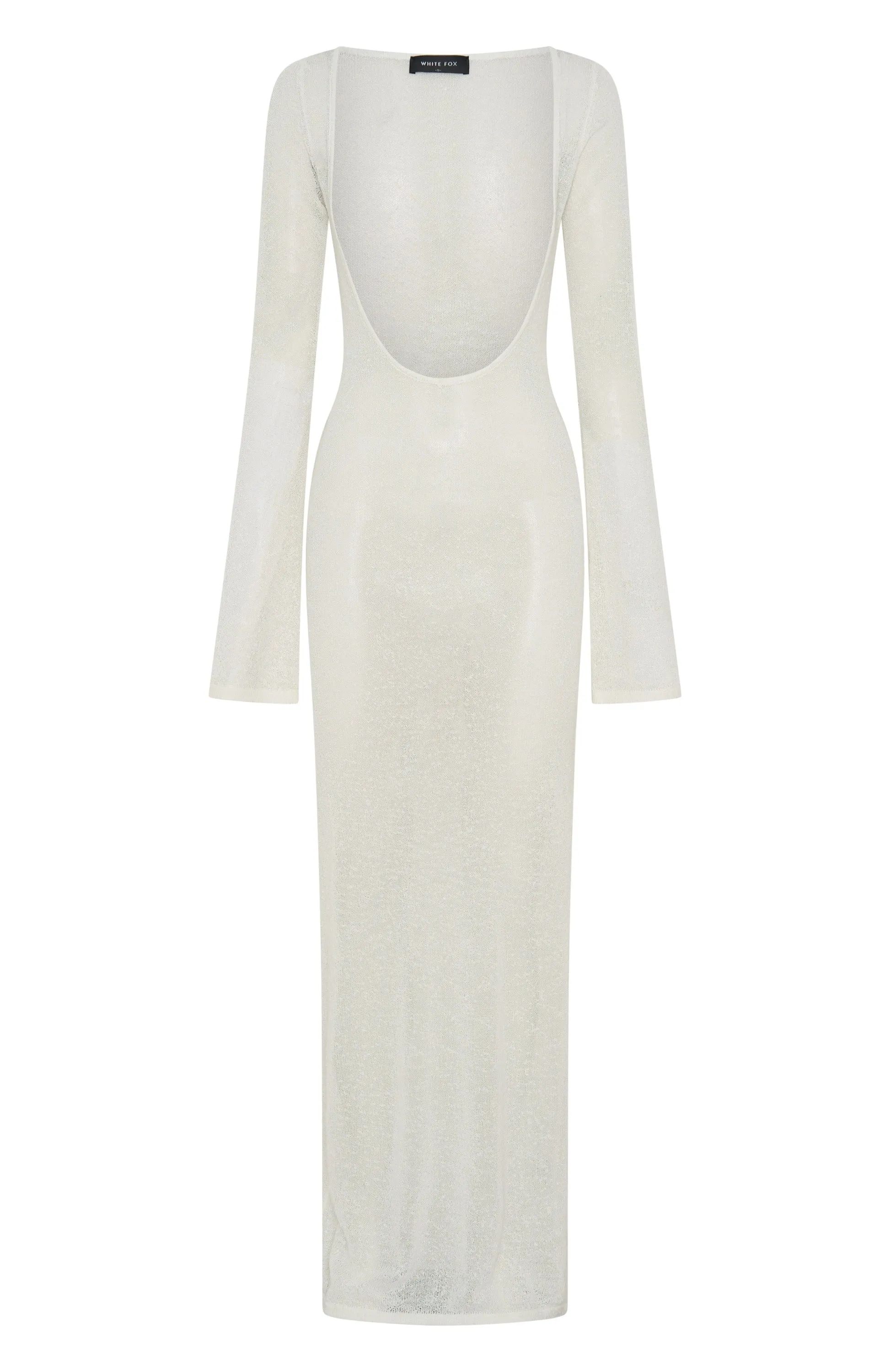 Fantasy Glow QuickPackable Design Malta Mermaids Long Sleeve Maxi Dress White