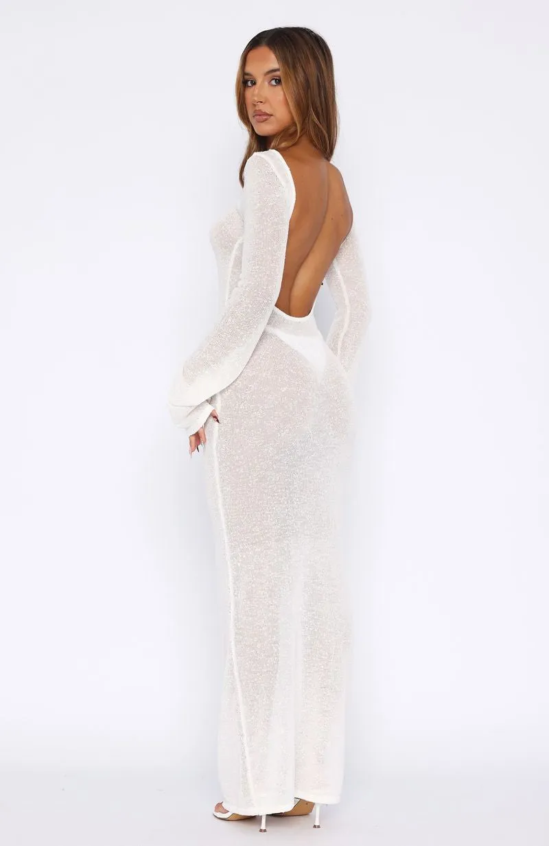 Malta Mermaids Long Sleeve Maxi Dress White Jump Core