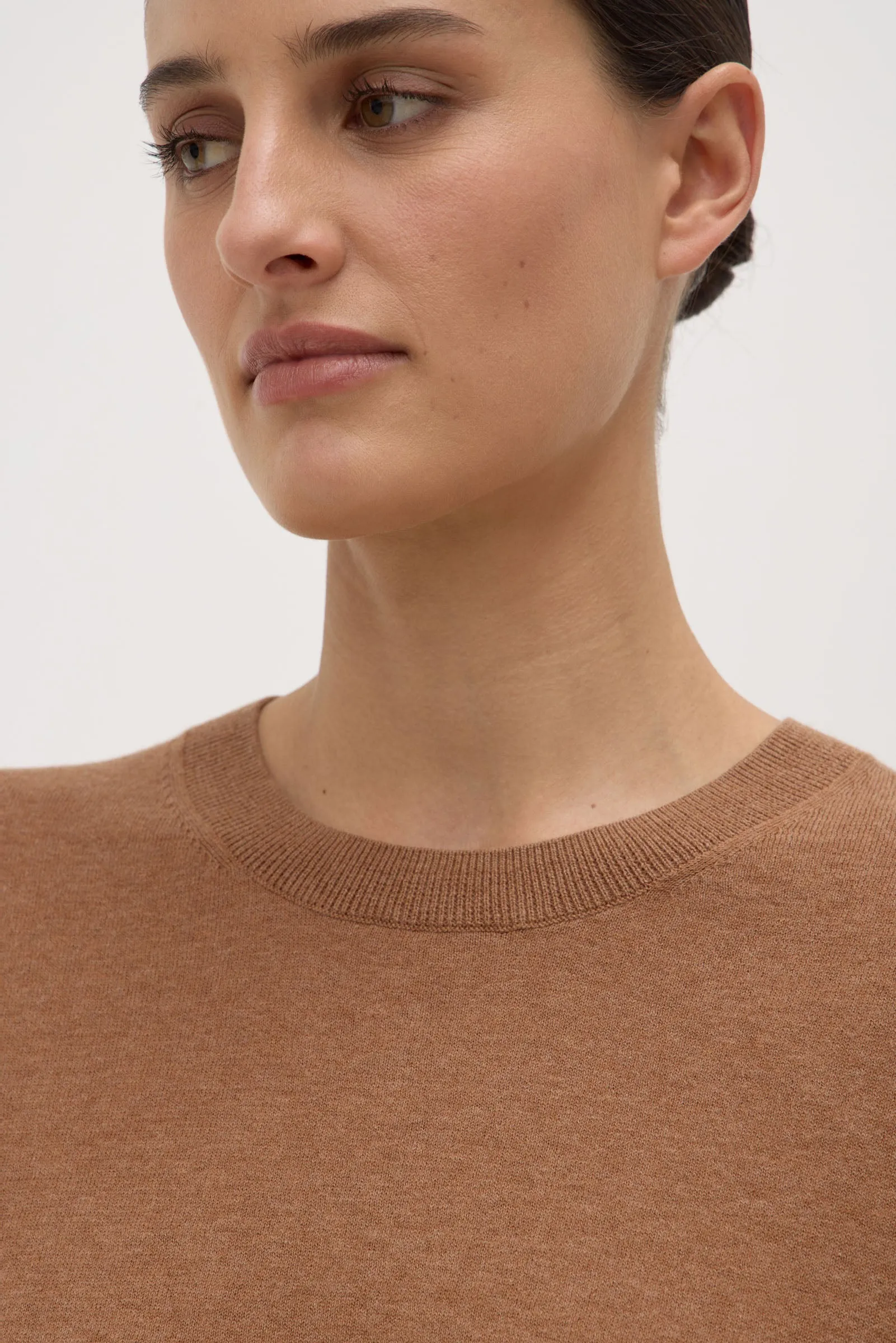 Vanya Cotton Cashmere Knit Tee Morning Ease
