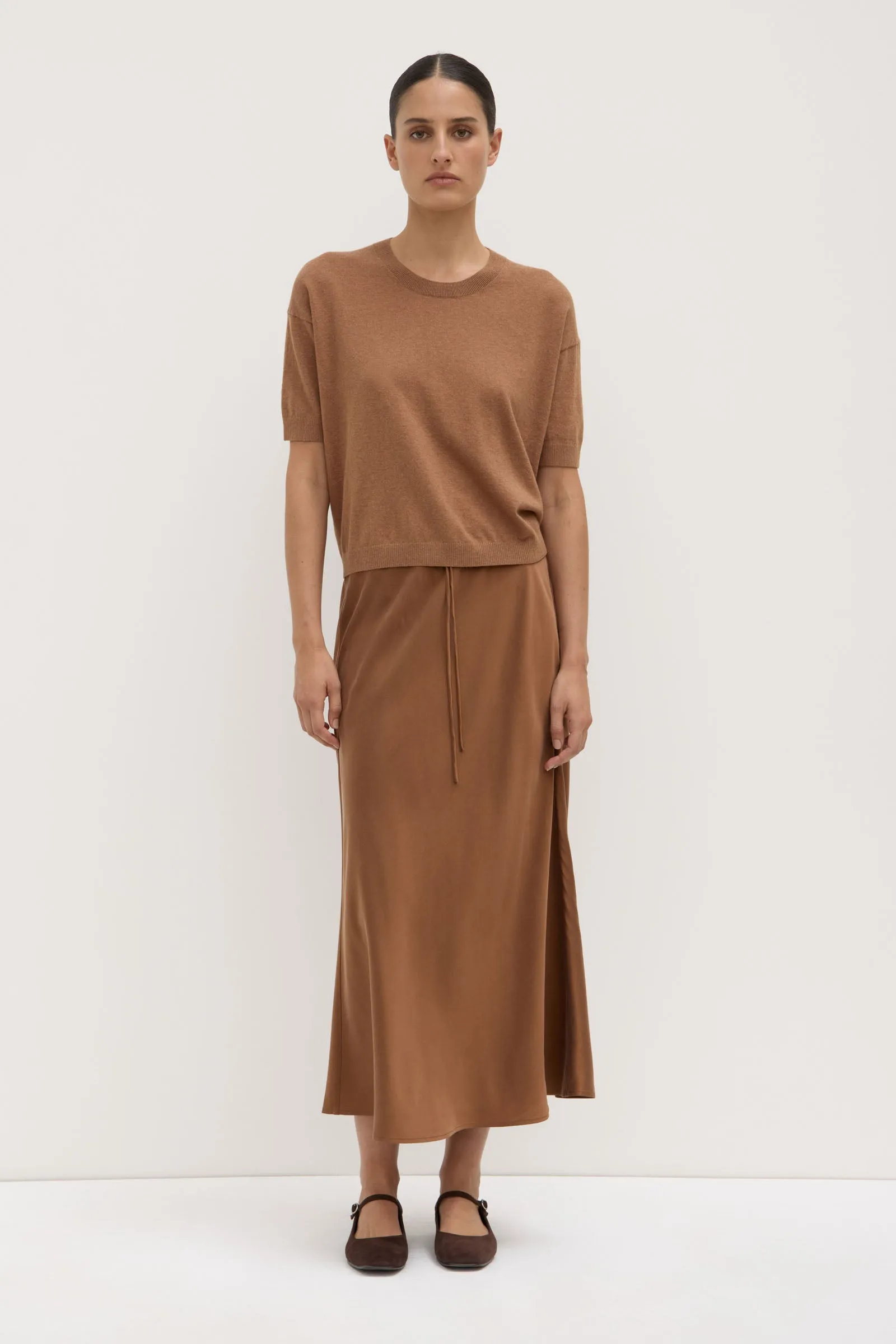 Romance Fit Vanya Cotton Cashmere Knit Tee