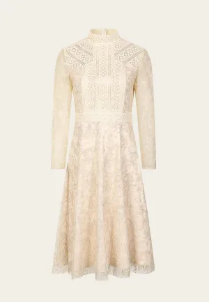 Elizabeth Embroidered Mesh Dress MinimalistDesign Clear Mind