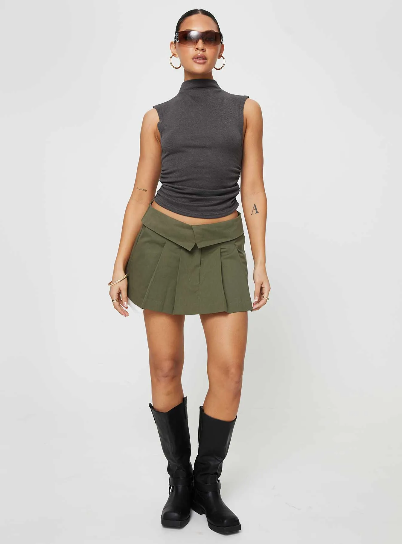 Utility Mini Skirt Green Young adult