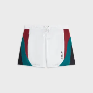 Kith Women Tobi Mesh Short - White City Look Stain Release Finish