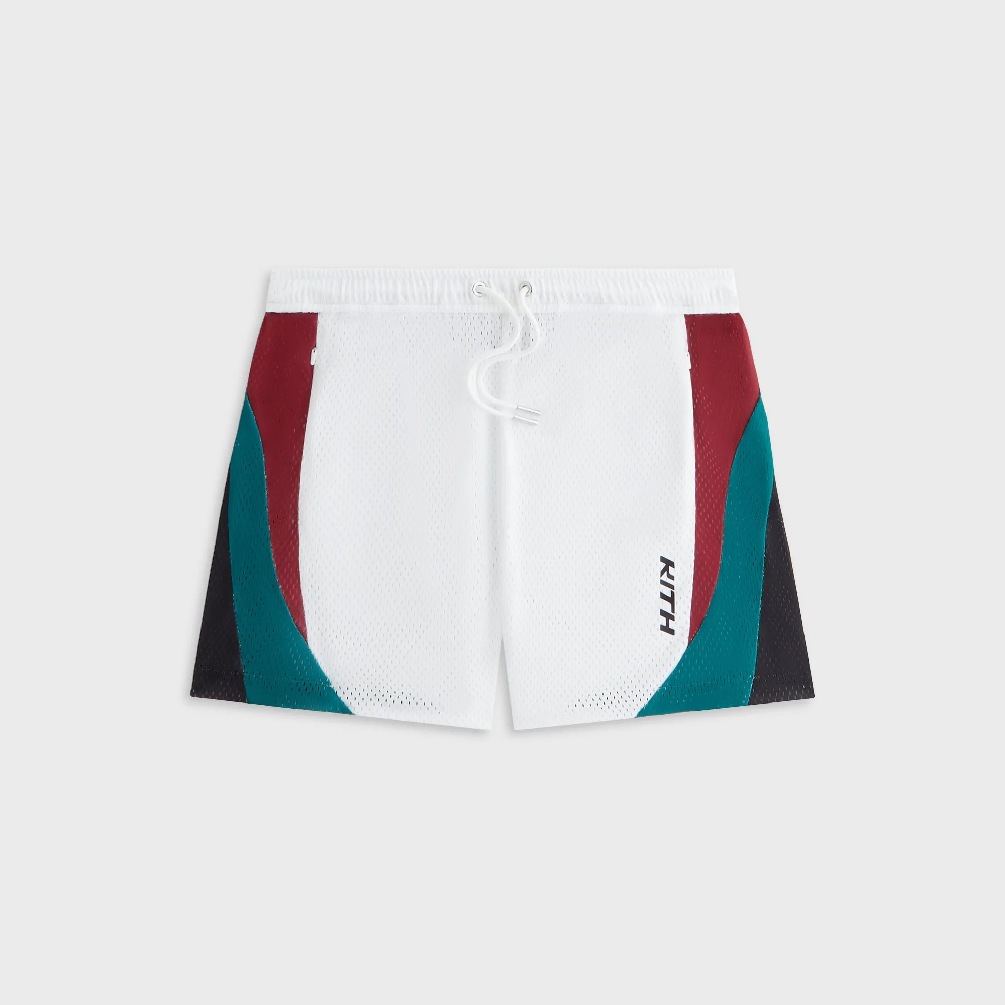 Kith Women Tobi Mesh Short - White City Look Stain Release Finish