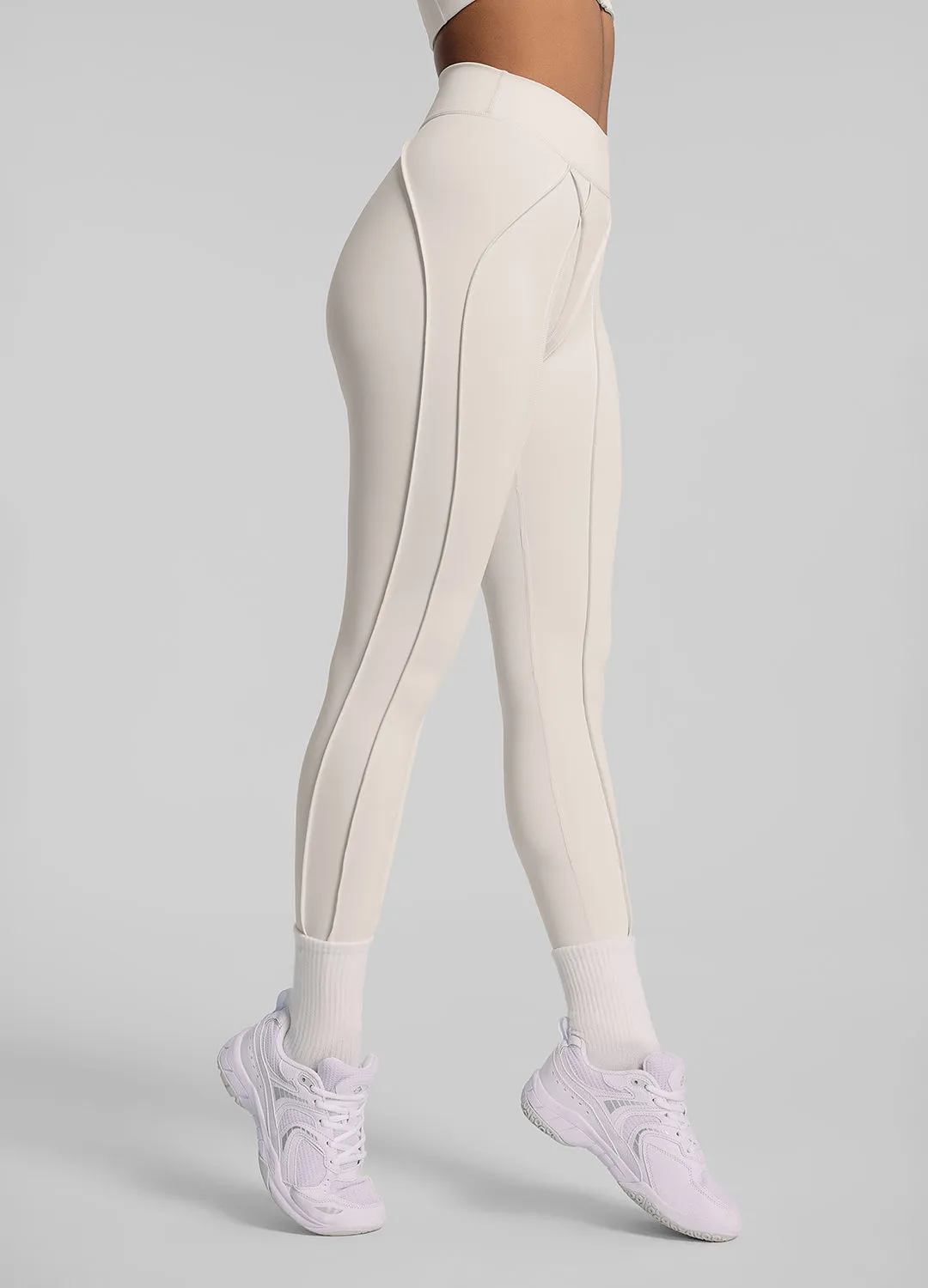 Contour Stitch Leggings Sweat Wicking Lining