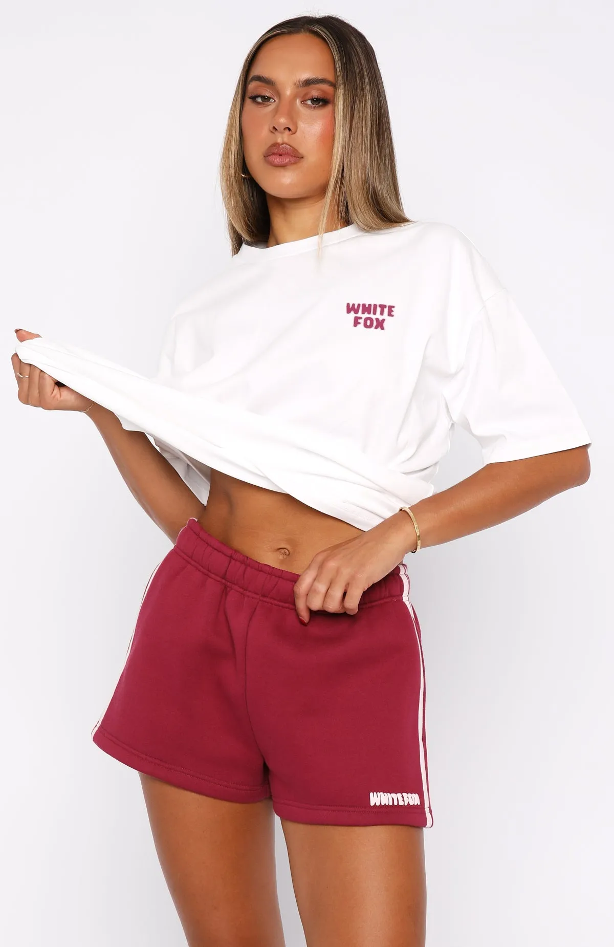 DIY project Flexible Design 11th Street Out & About Lounge Shorts Raspberry Jelly