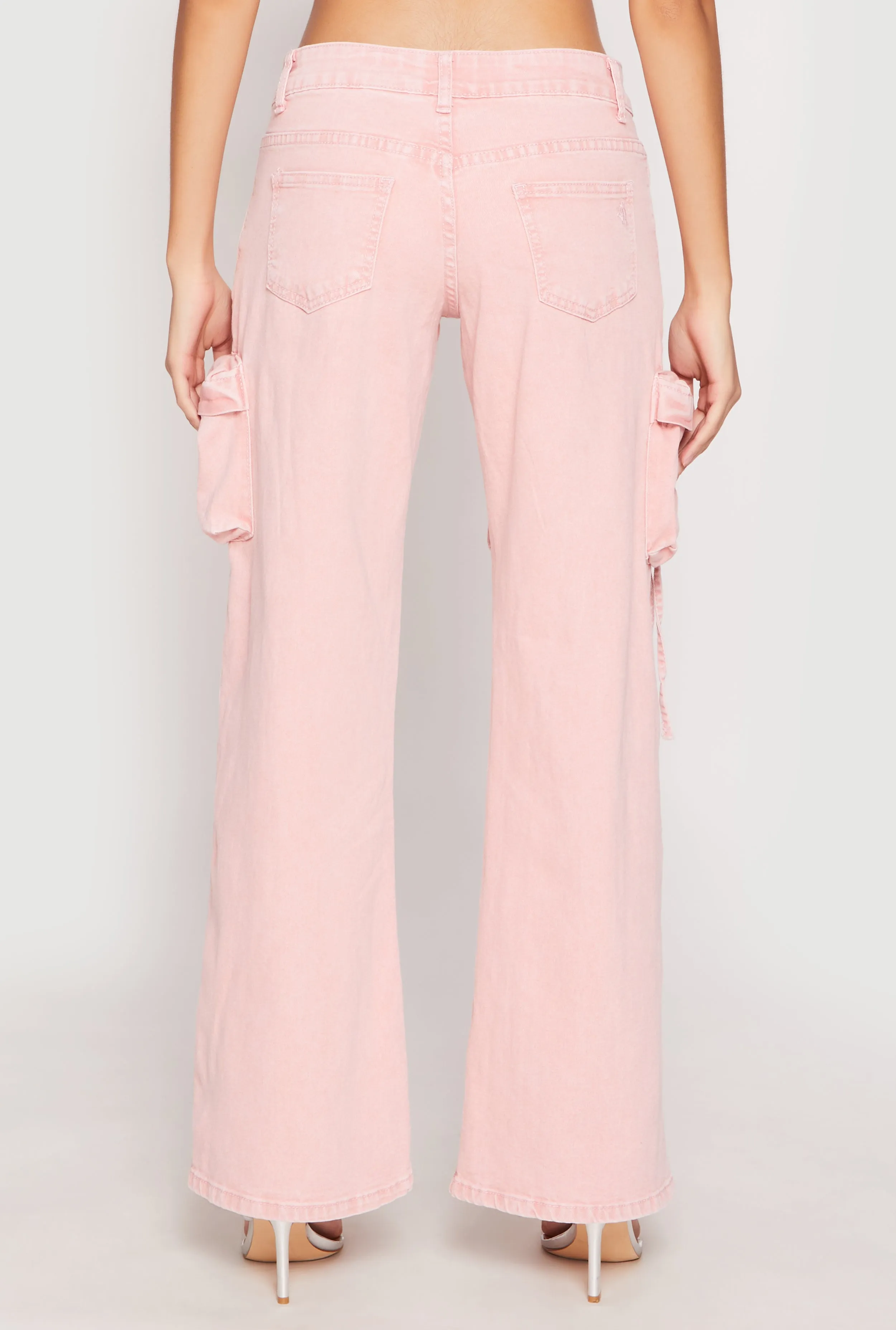 Multi Season Piece VIP Acid Wash Cargo Pocket Jeans