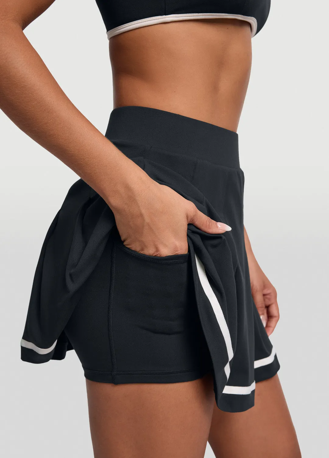 Pleated Tennis Skirt Fresh Texture Knitted Fabric
