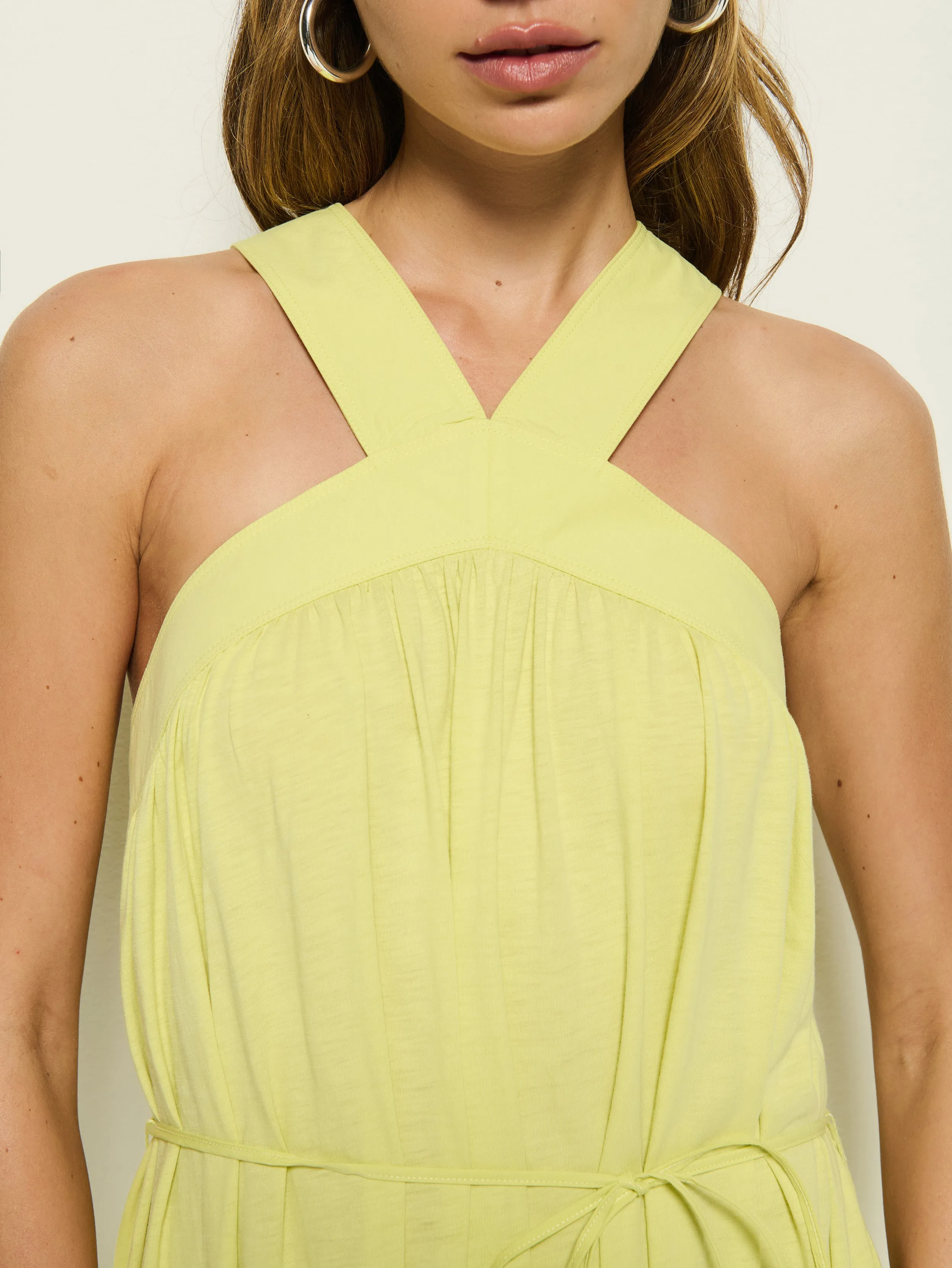 Harbor Path Bold Hue Brielle Halter Maxi
