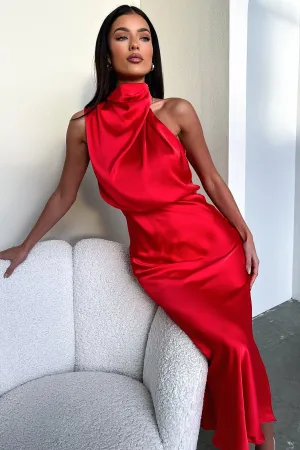 Spanish Heat With its graceful design this dress creates a polished look for any occasion Santorini Maxi Dress - Red