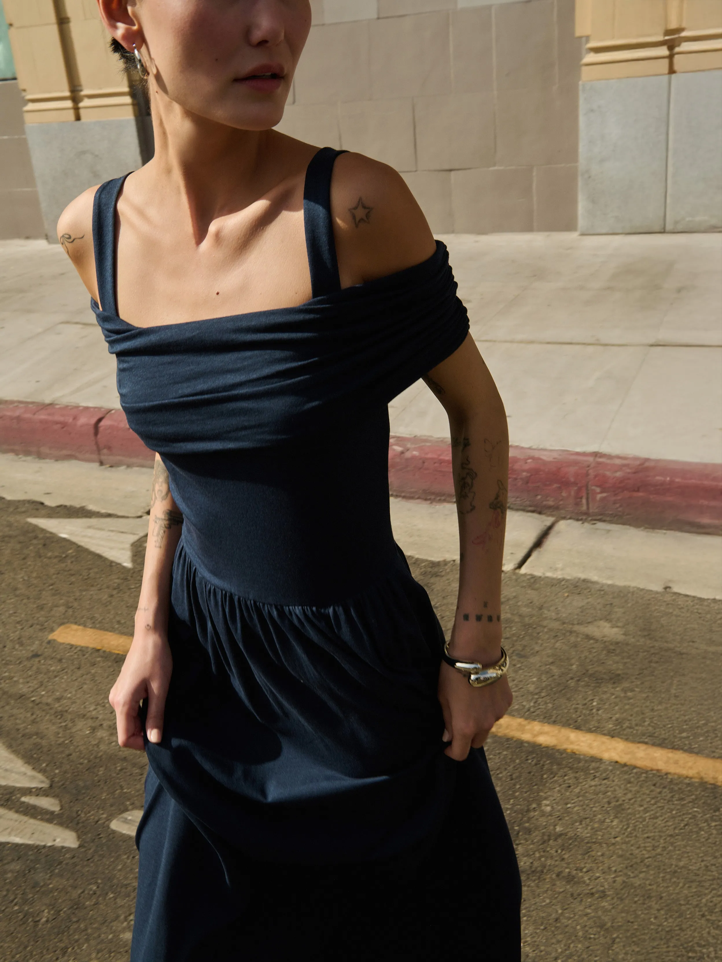 Cold Cozy Designed with simplicity and sophistication in mind this dress is perfect for any occasion Tamaira Maxi Dress