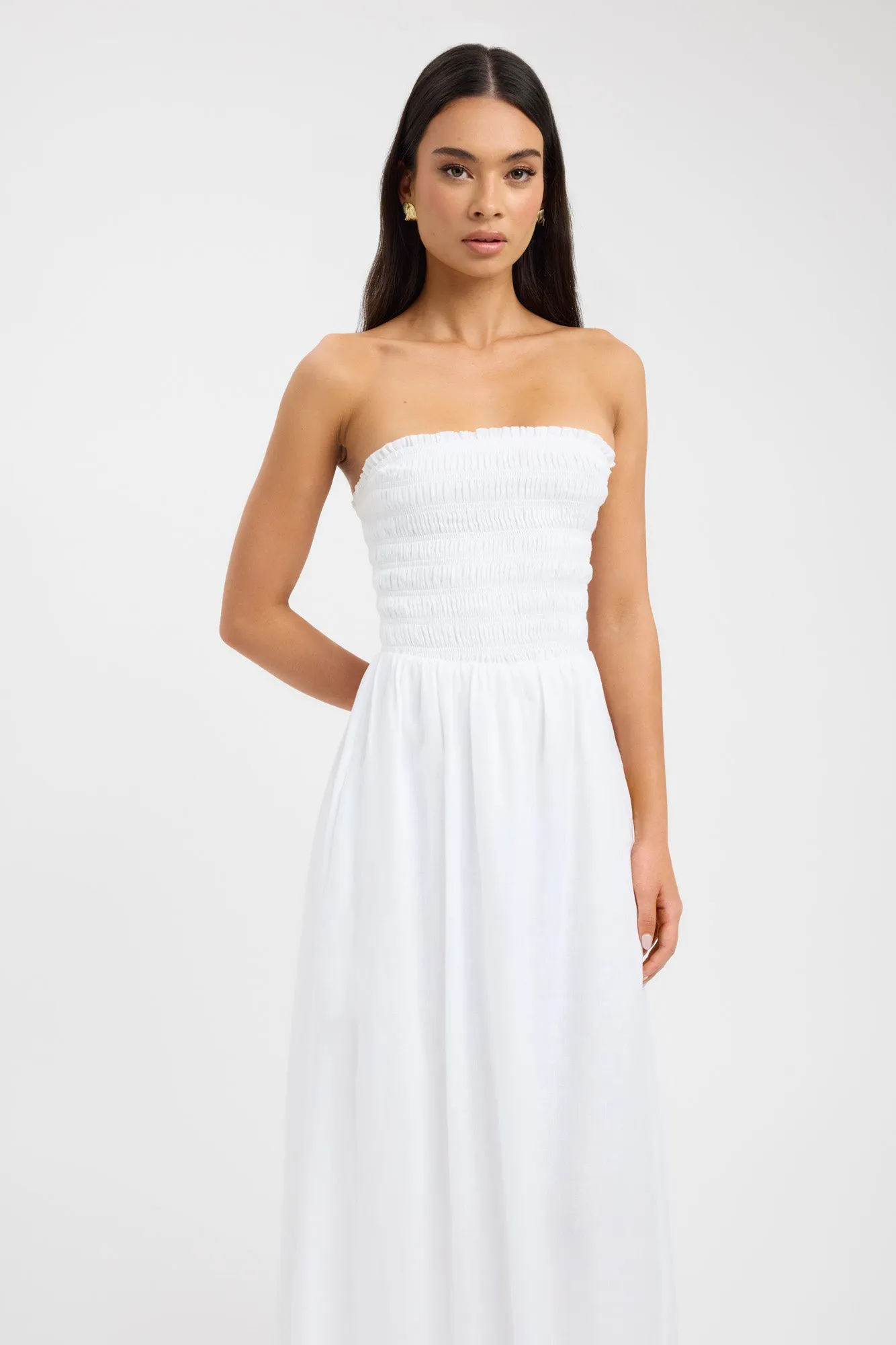 Flow Core Cozy Vibe Tahiti Shirred Dress