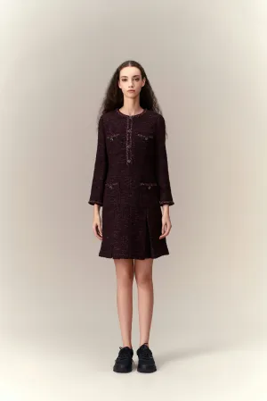 Pleat-detail Patch-pocket Dress Trust Glow Calm Wave