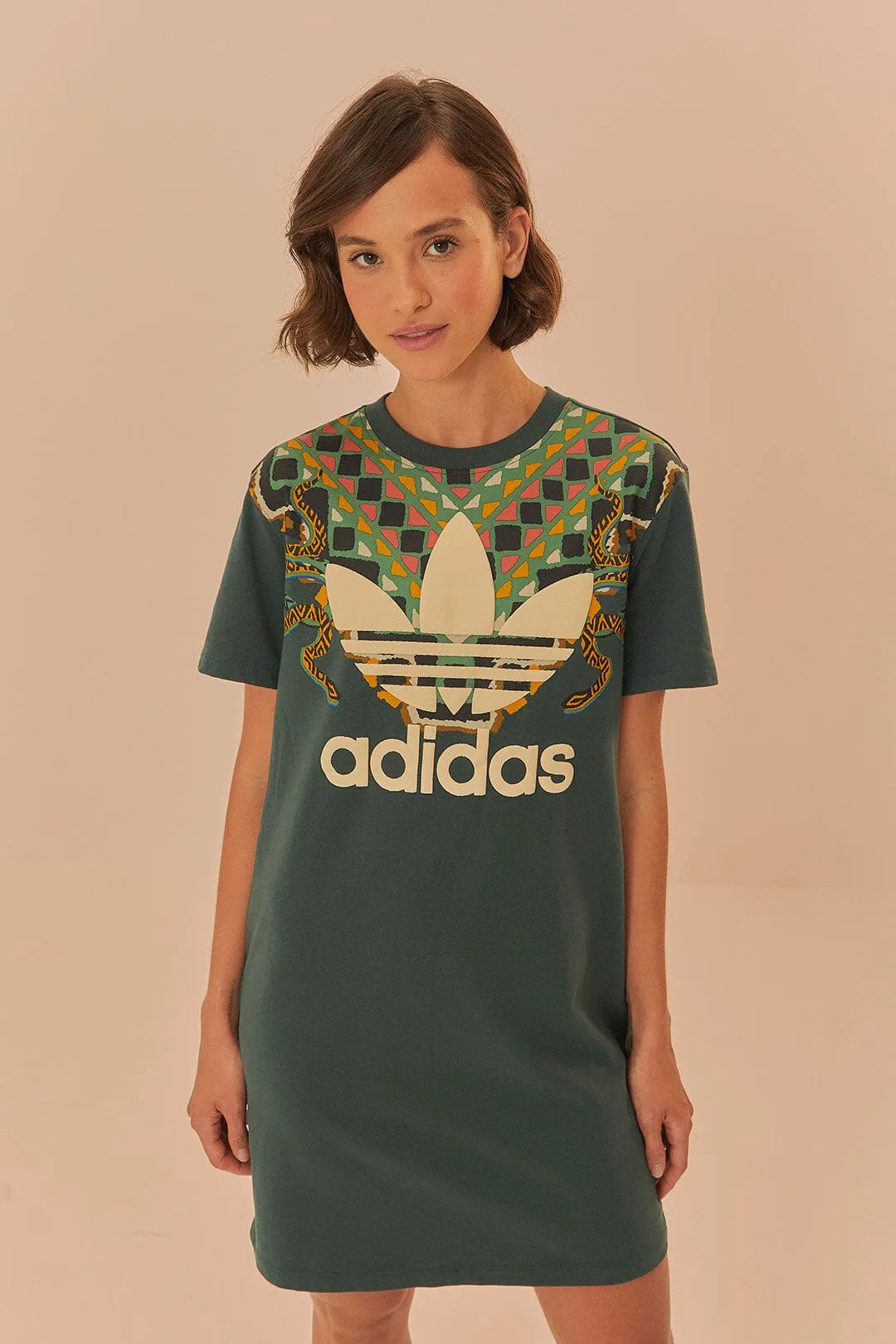 Green Adidas Farm Rio T-Shirt Dress Sustainable production