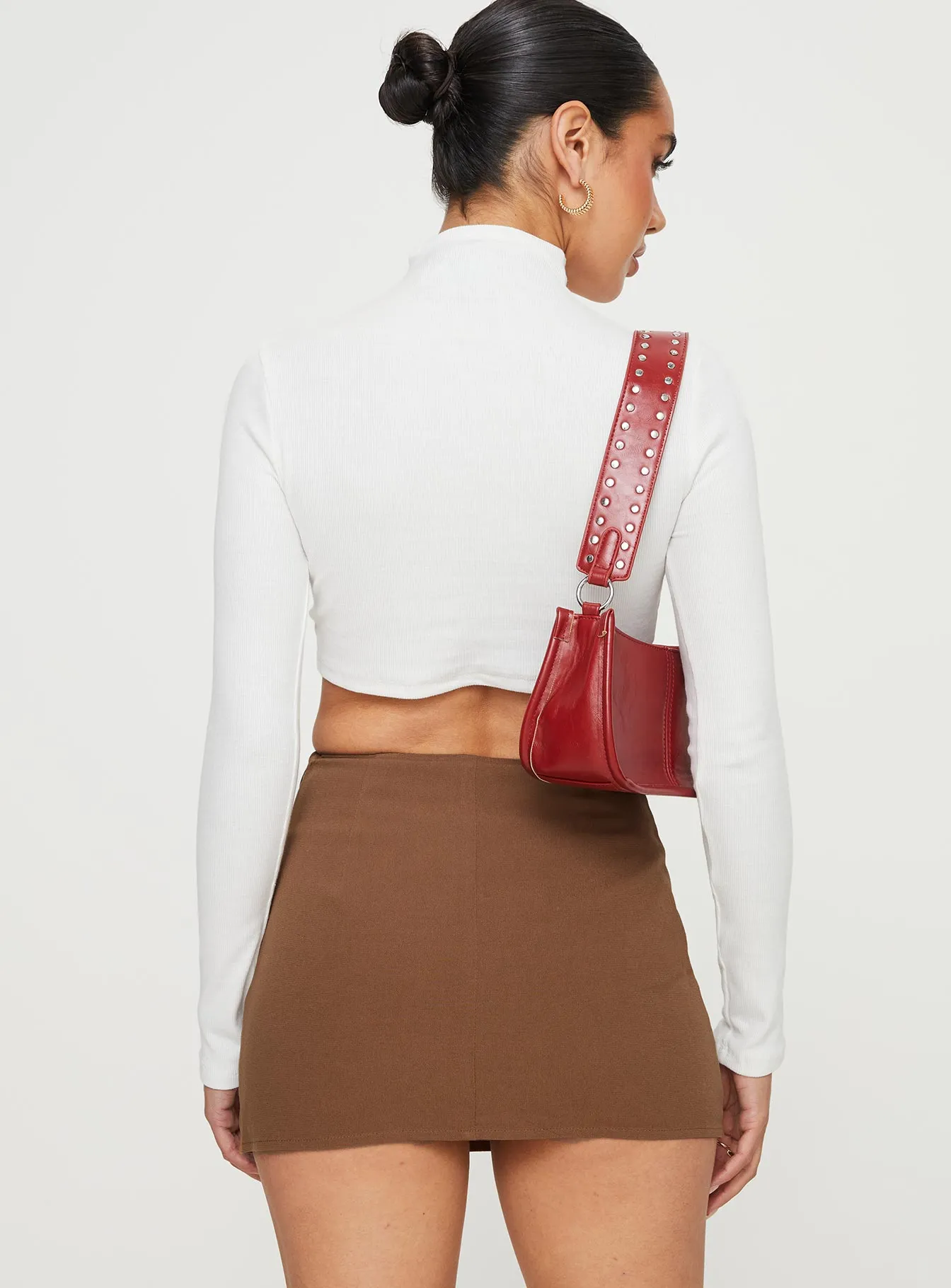 Tie Dye Style Urban Fashion Caraliia Mini Skirt Brown