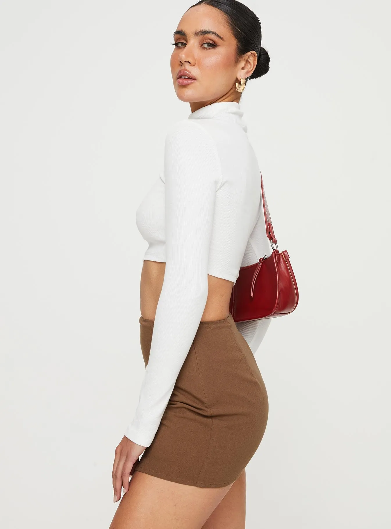 Neat Style Caraliia Mini Skirt Brown