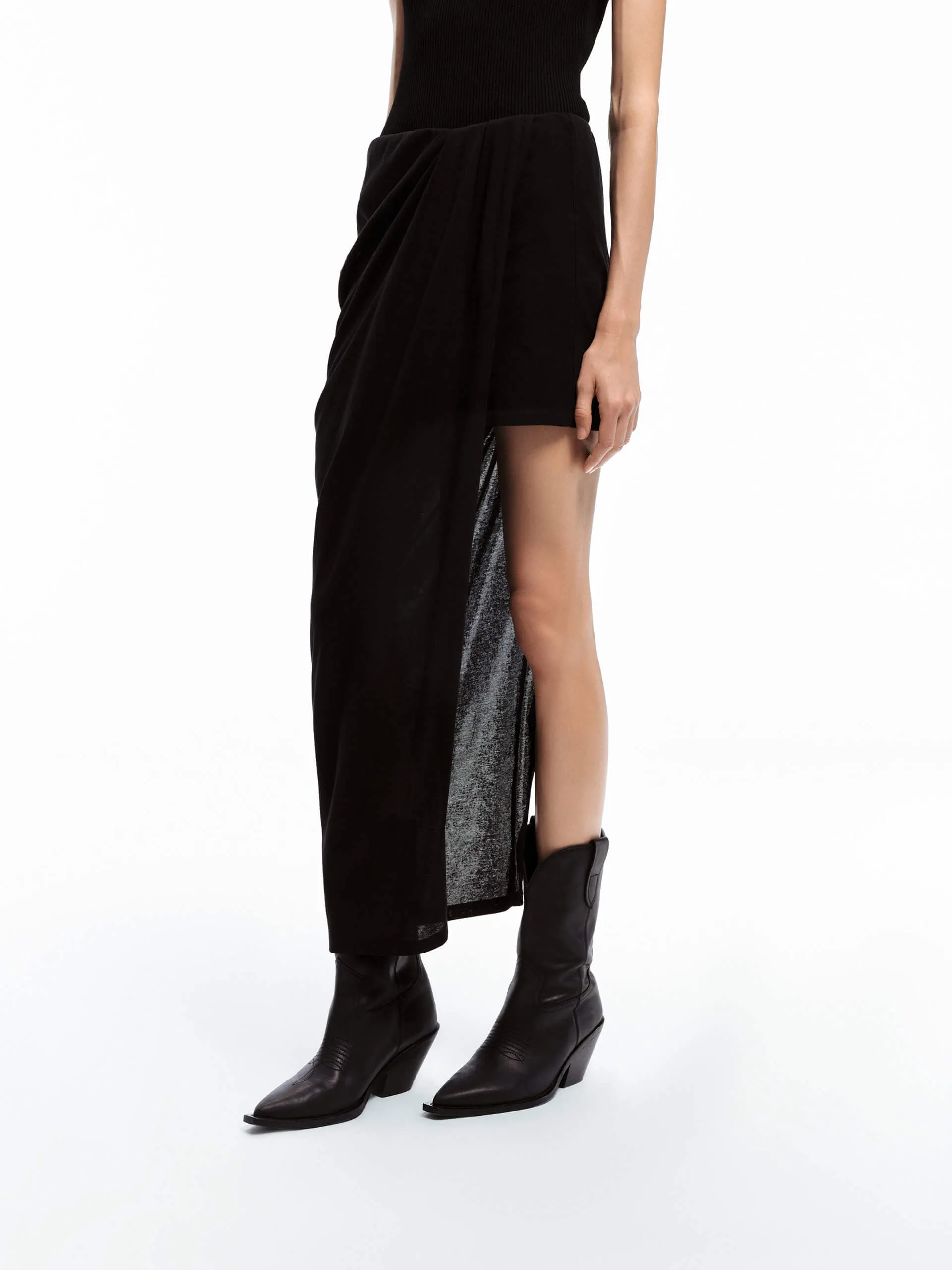 urban scene Future Fashion Paneled Elasticated Waist Skirt