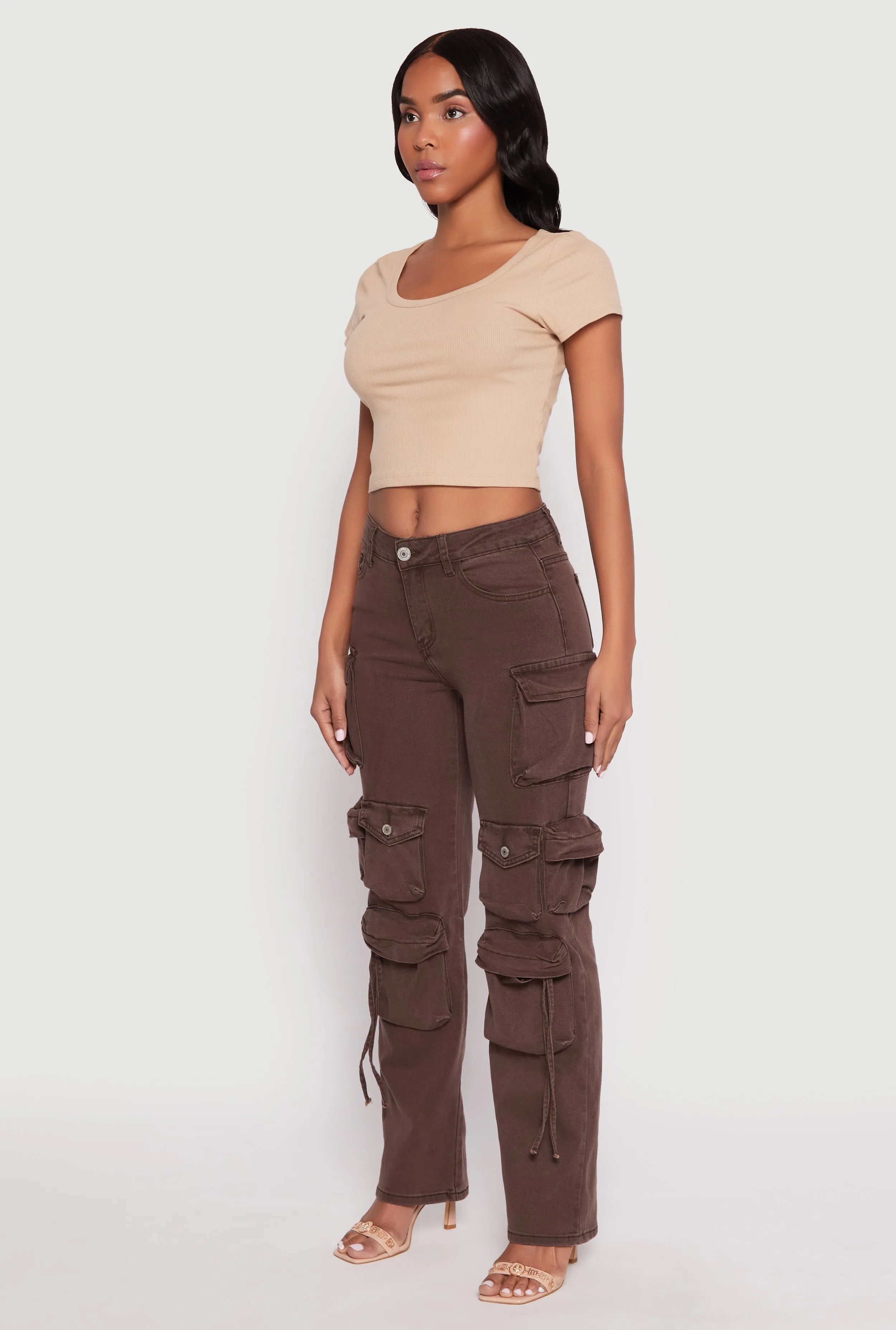 Reinforced Pockets Cool Essential VIP Multi Pocket Cargo Jeans