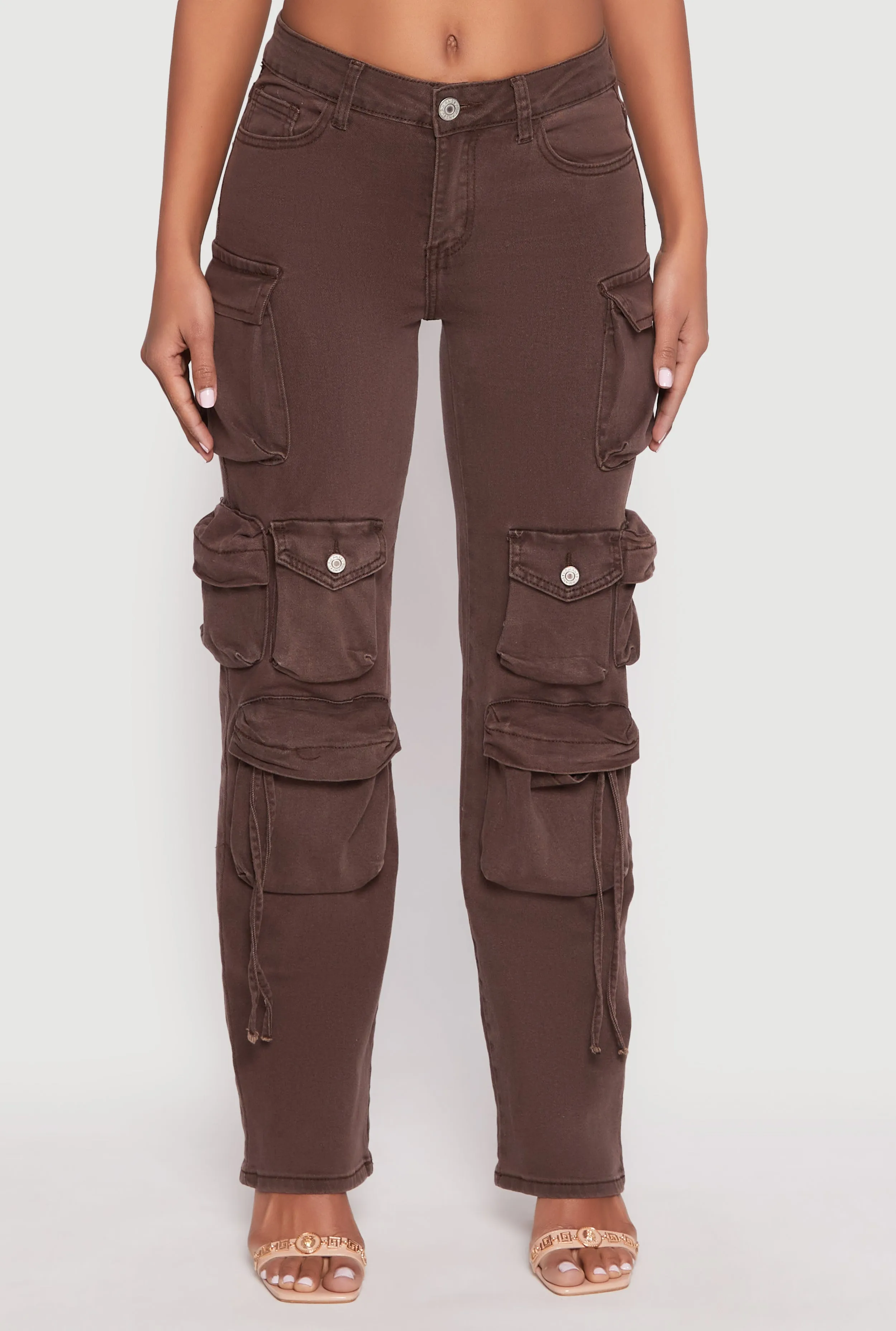 VIP Multi Pocket Cargo Jeans Modern Youth Style Party Look