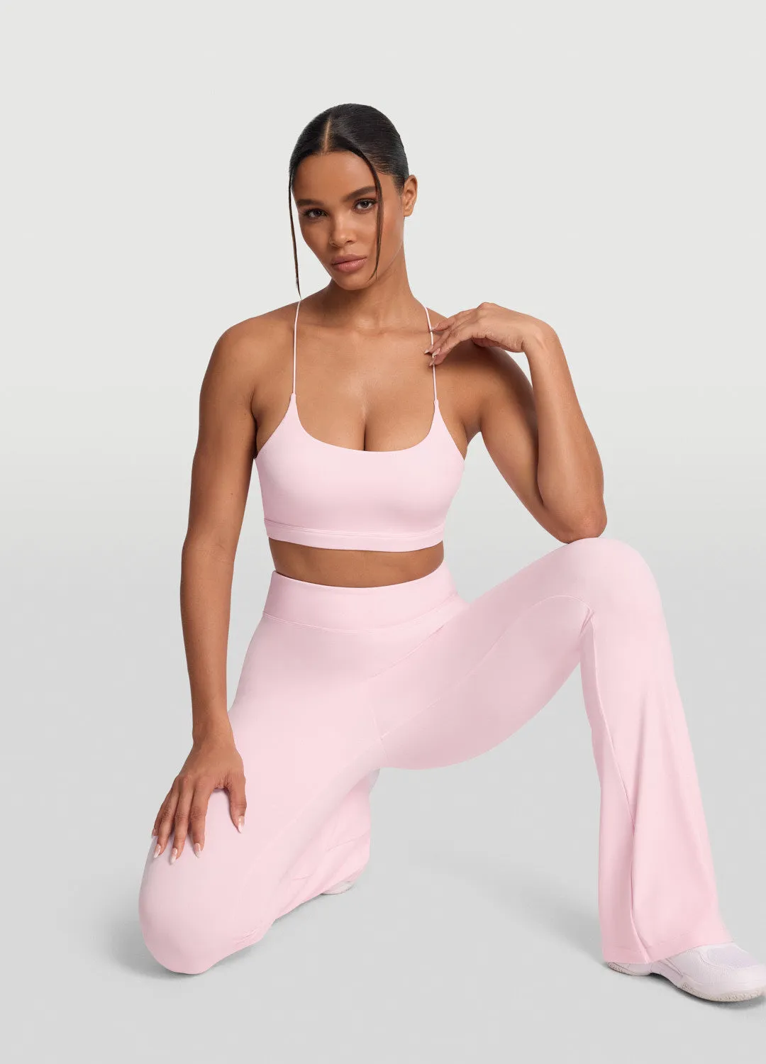 High-Waisted Flared Leggings Sleek Motion Home Lounge Fitness Lover