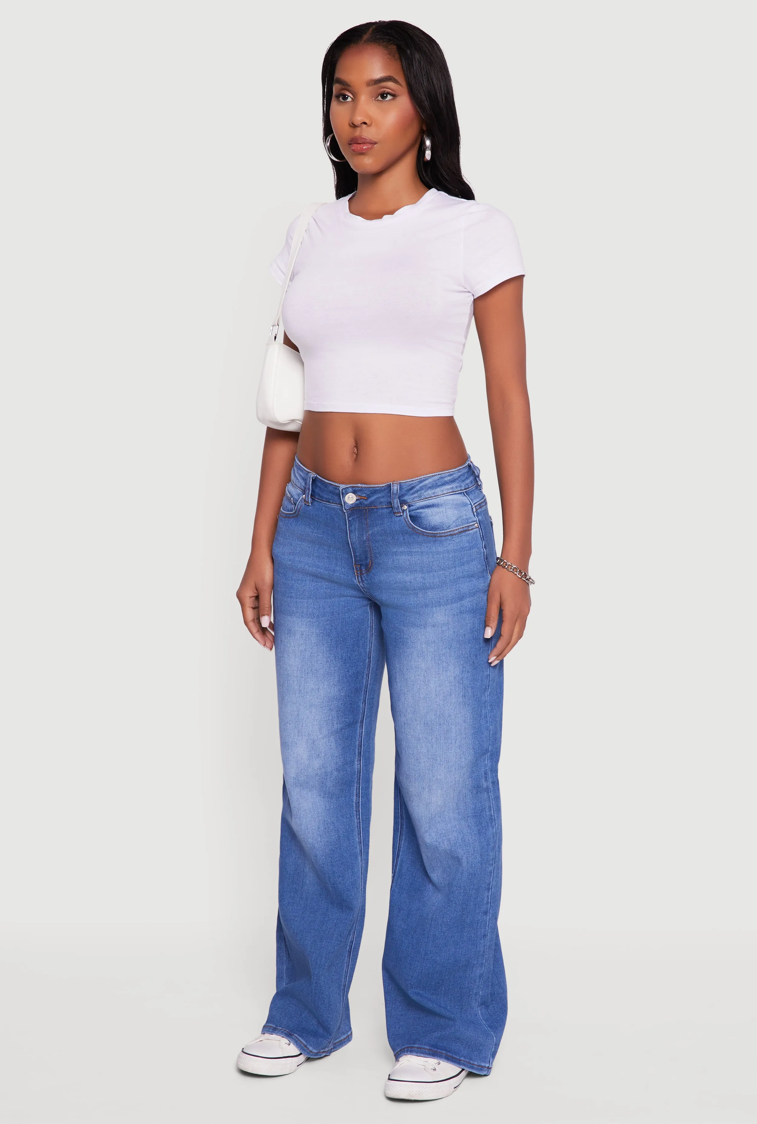 WAX Low Rise Wide Leg Stretchy Jeans Bold Casual Friday Always Fits Well