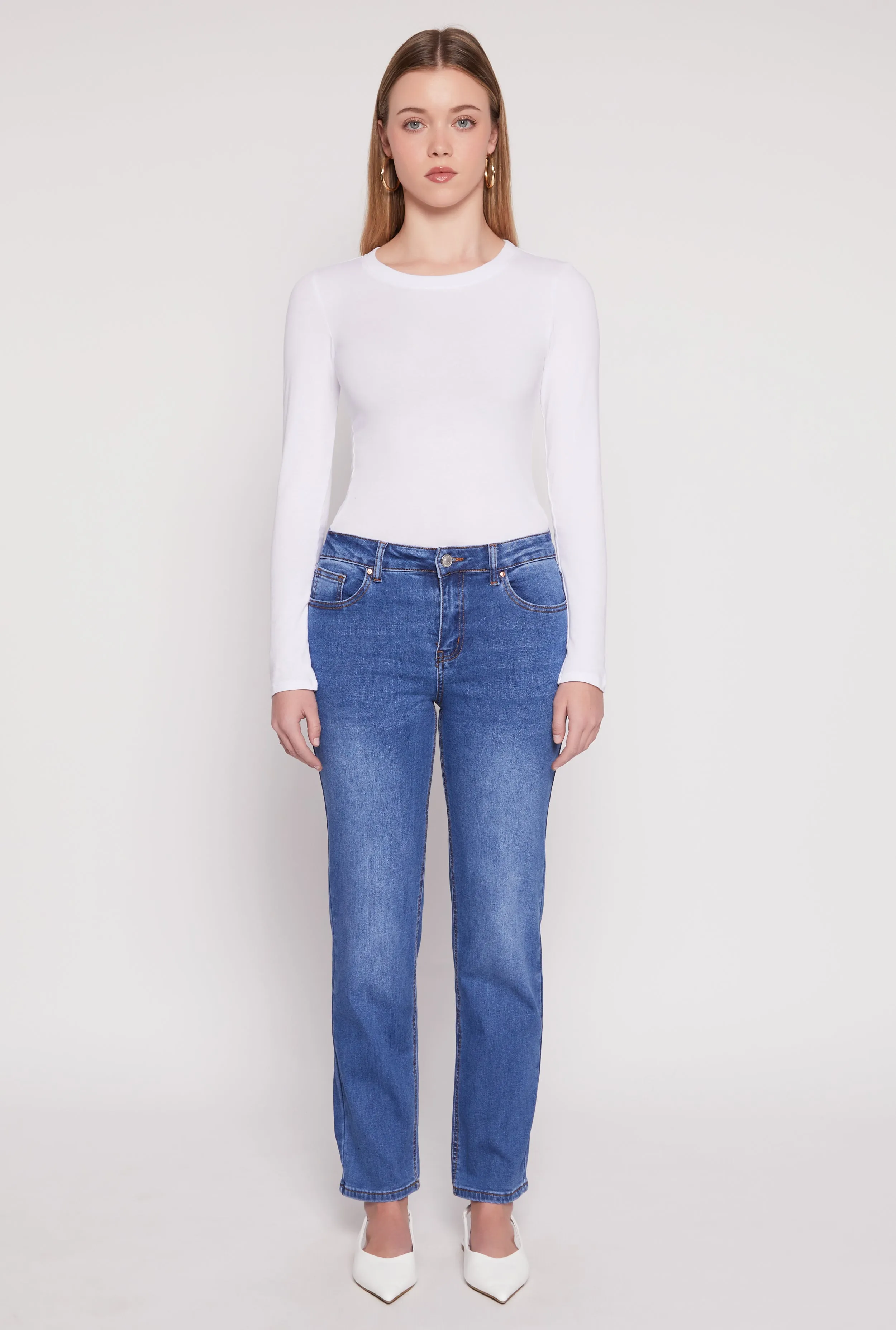 Work Ready Neutral WAX Whiskered Straight Jeans