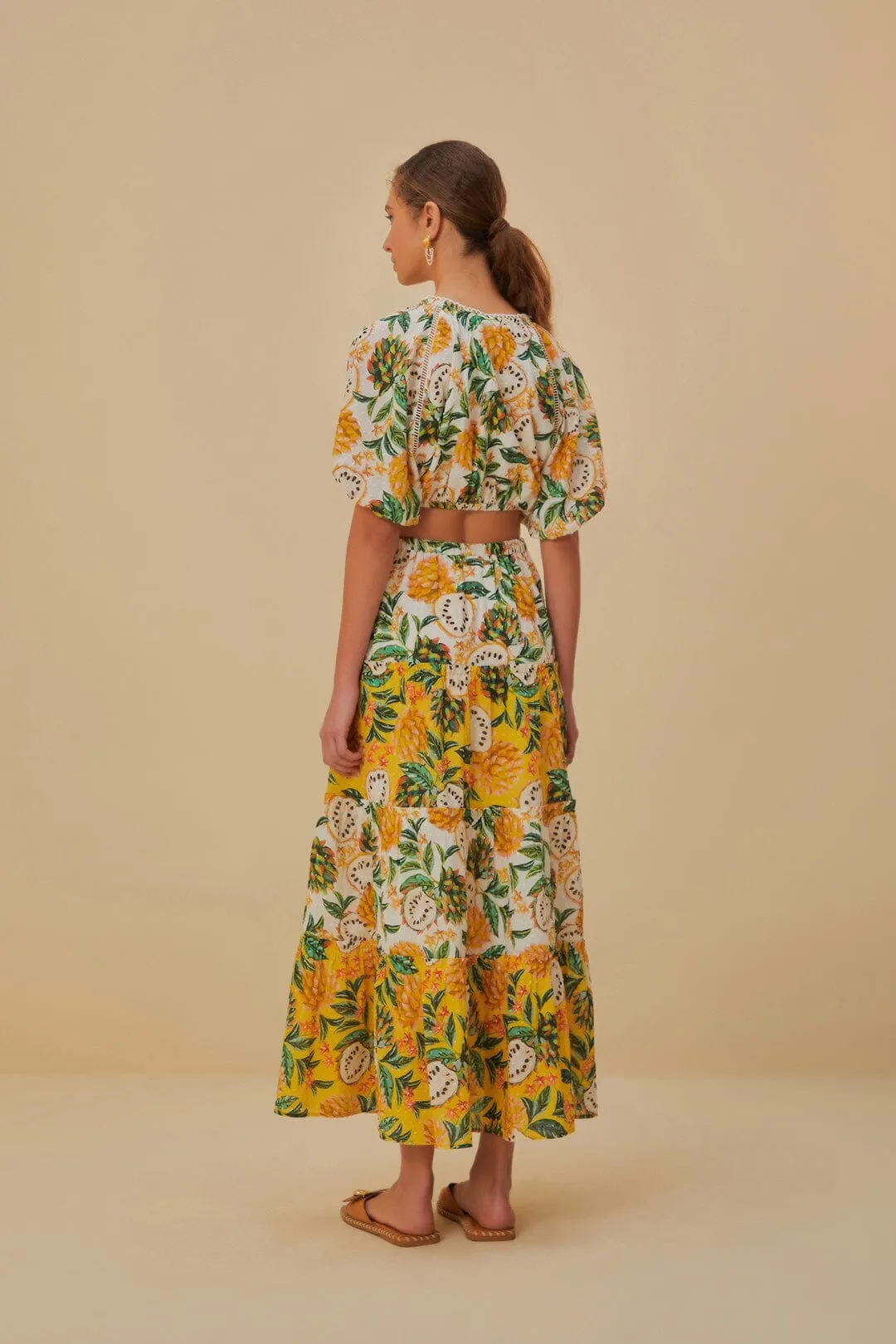 Mixed Biriba Maxi Skirt beaded embellishment Contemporary Design
