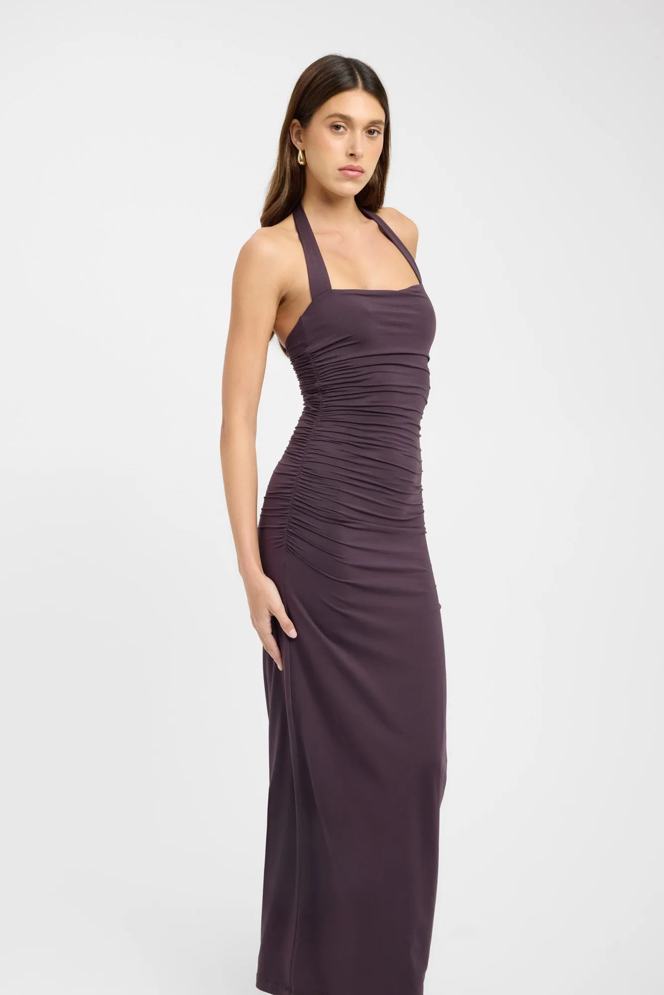 Hailey Halter Dress Mom Soft Warm Fit