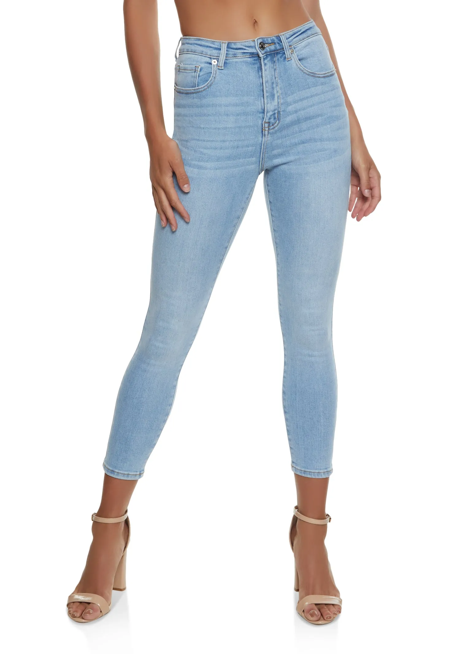 Go To Look WAX Basic High Waisted Skinny Jeans