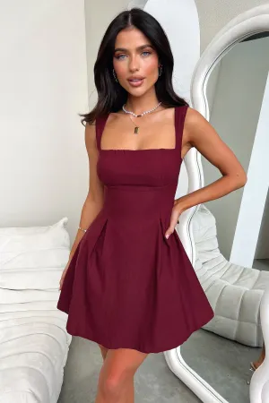 Bransley Dress - Burgundy Summer Ready Look