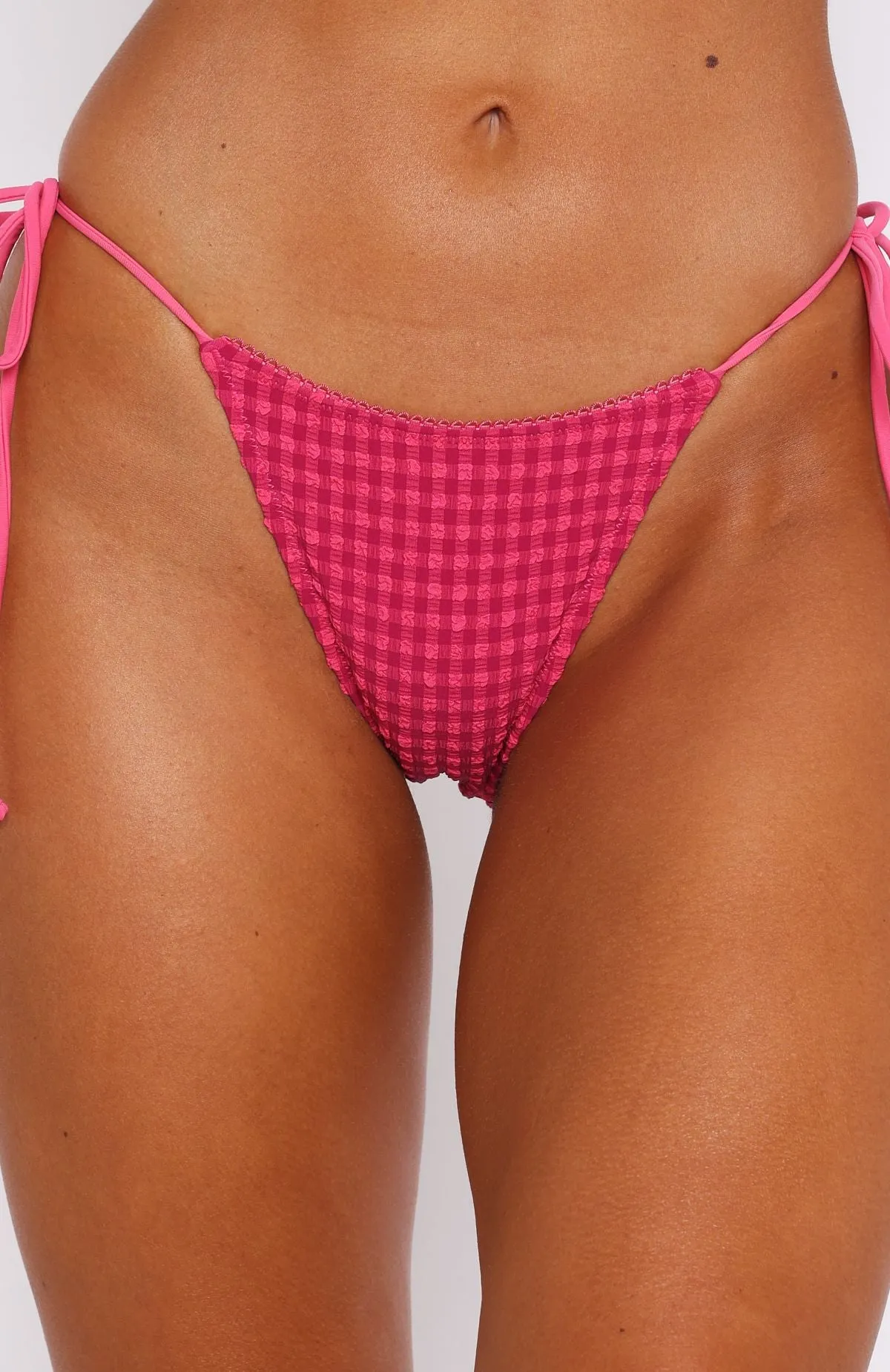 NoIrritationSeams Beach Days Bottoms Fuchsia Gingham