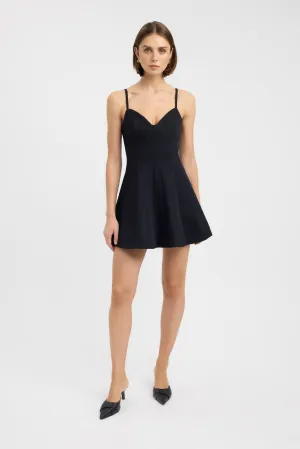 Oyster Seam Mini Dress Fire Glow