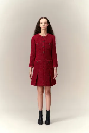 Pleat-detail Patch-pocket Dress NonRestrictiveCut