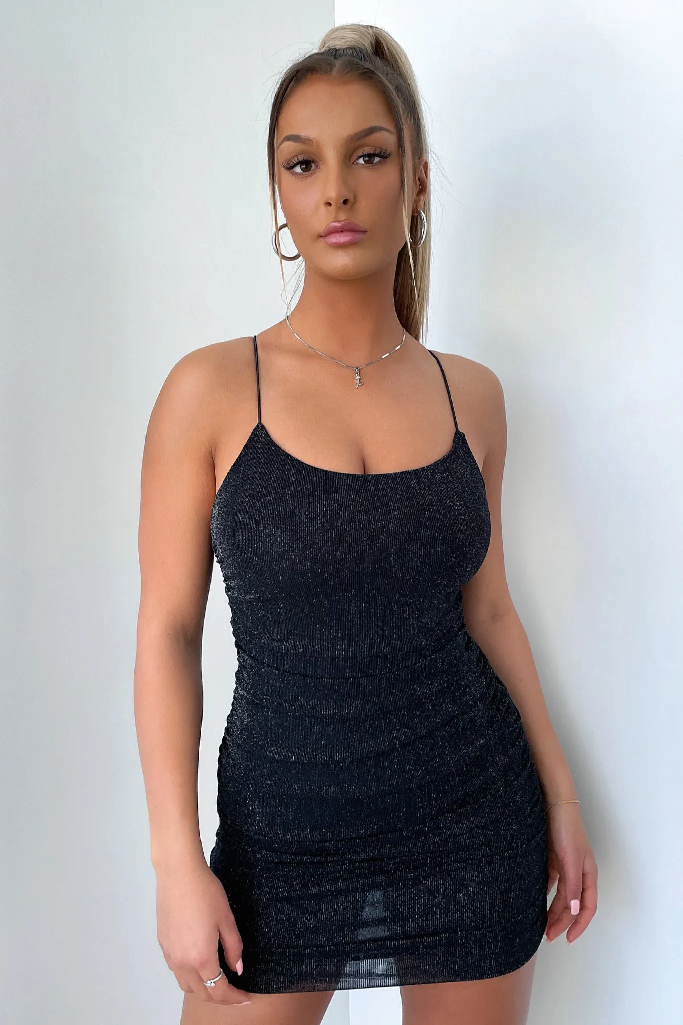 Seki Dress - Black Chic Outfit Easy-care playful dress